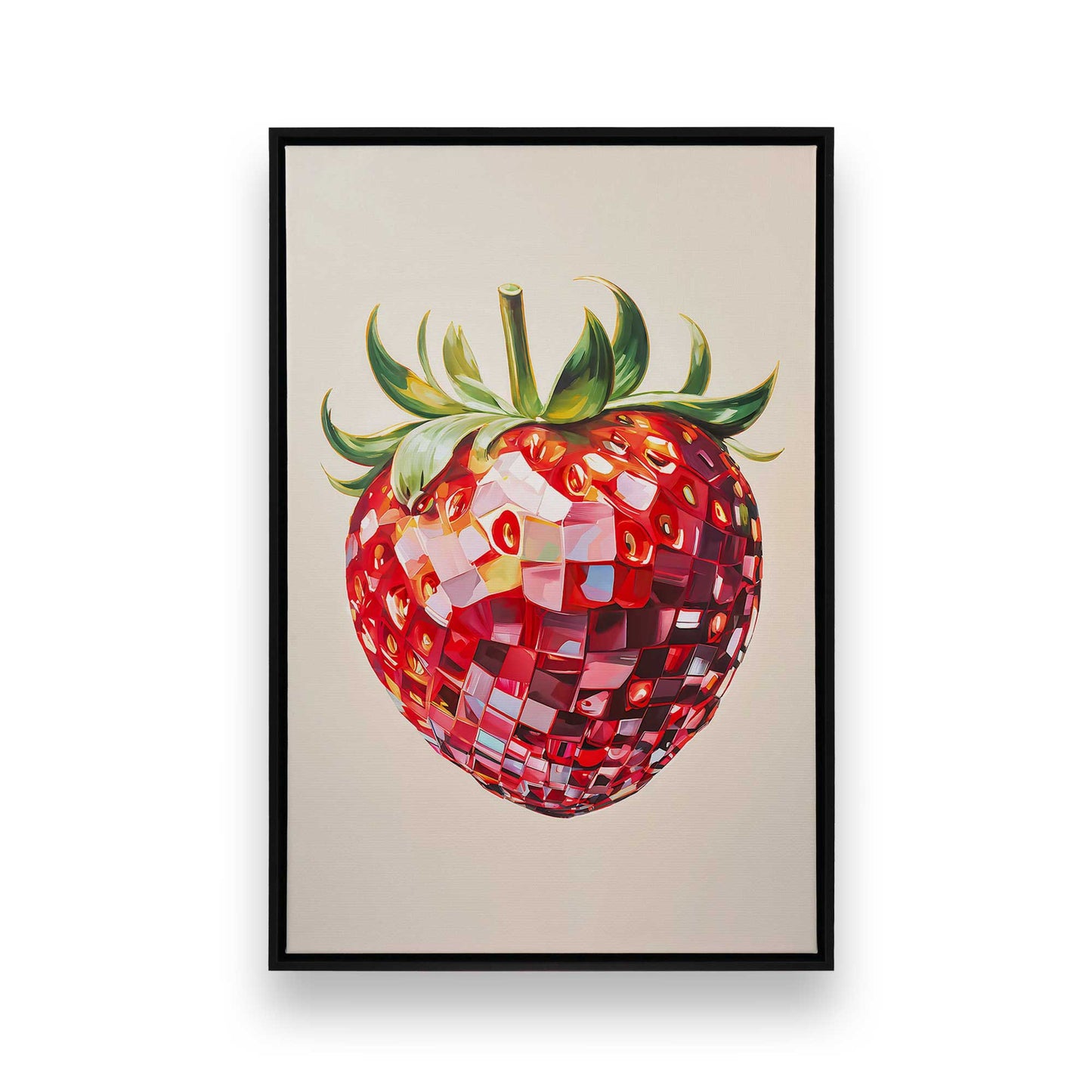 [Color:Satin Black], Picture of art in a Satin Black frame