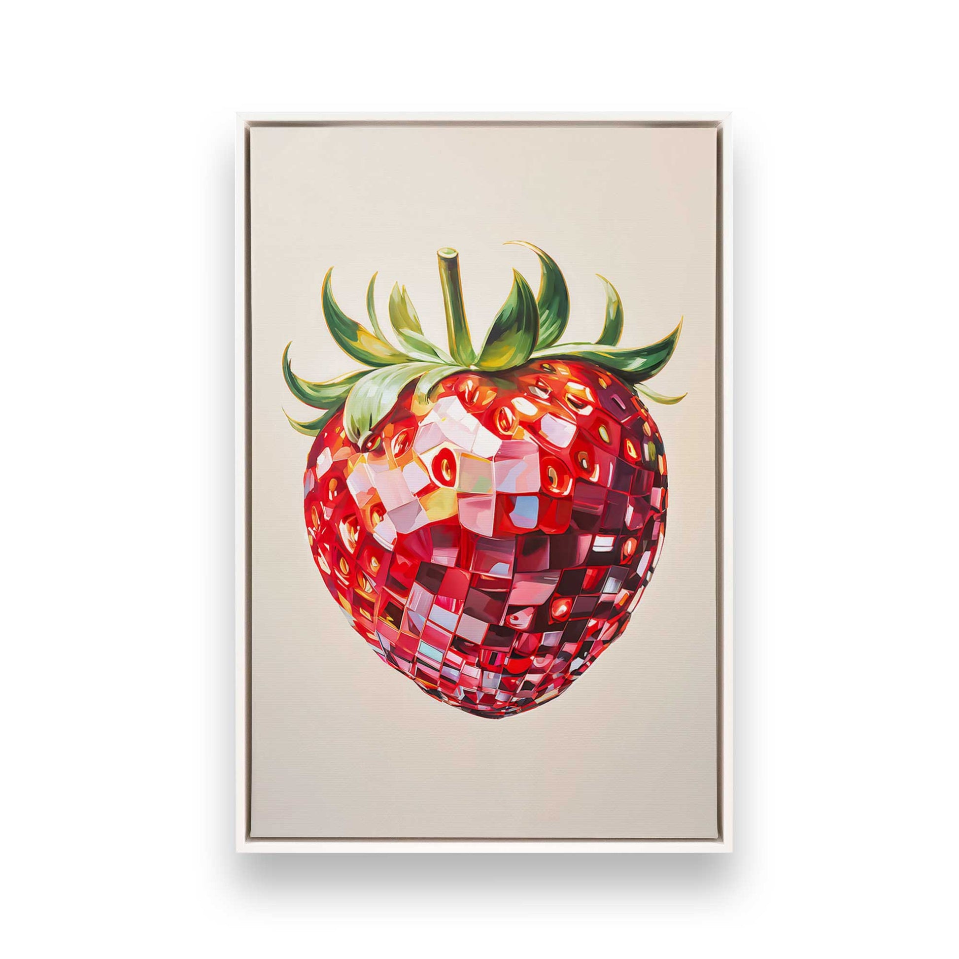 [Color:Opaque White], Picture of art in a White frame
