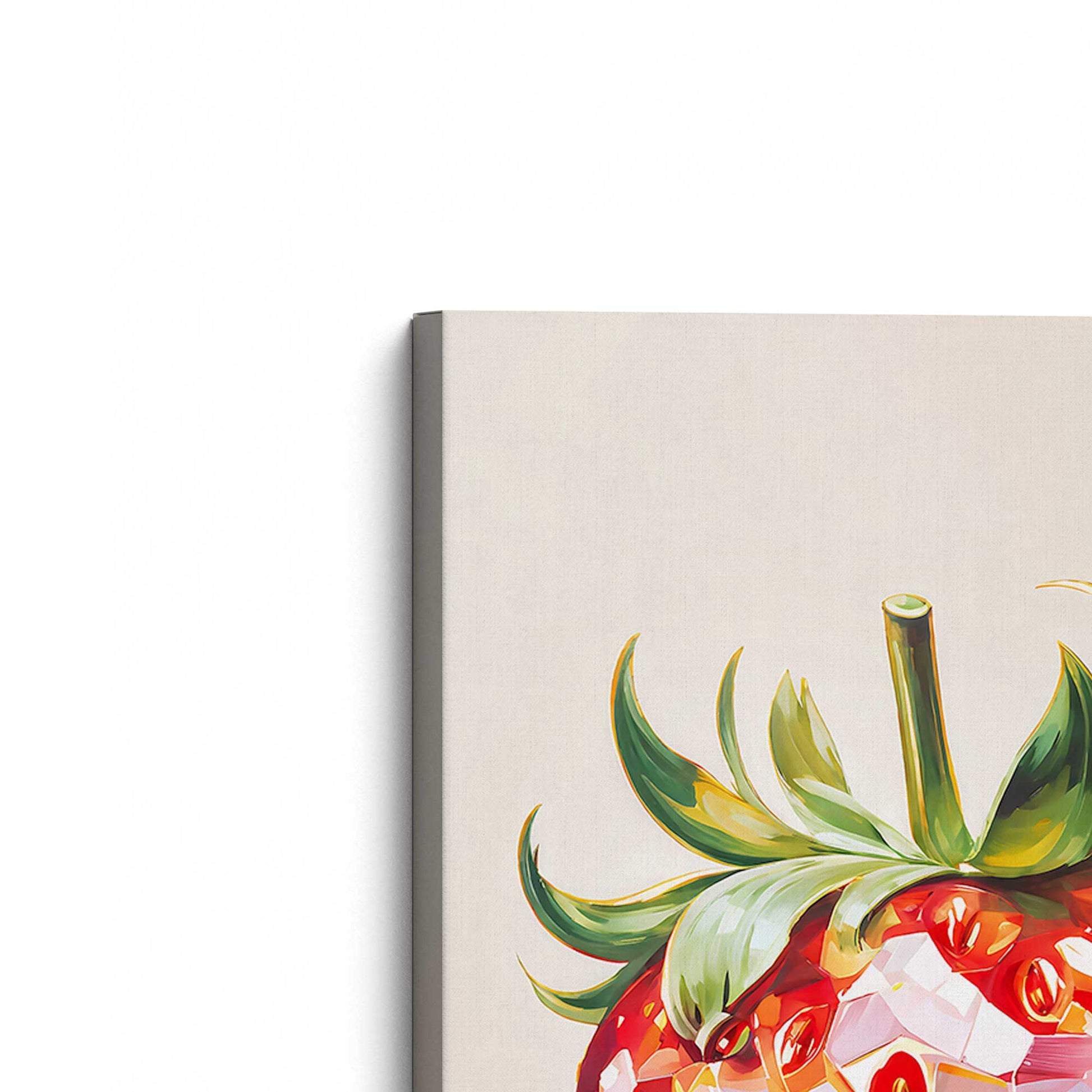 [Color:Stretched Canvas], Picture of the corner of the art