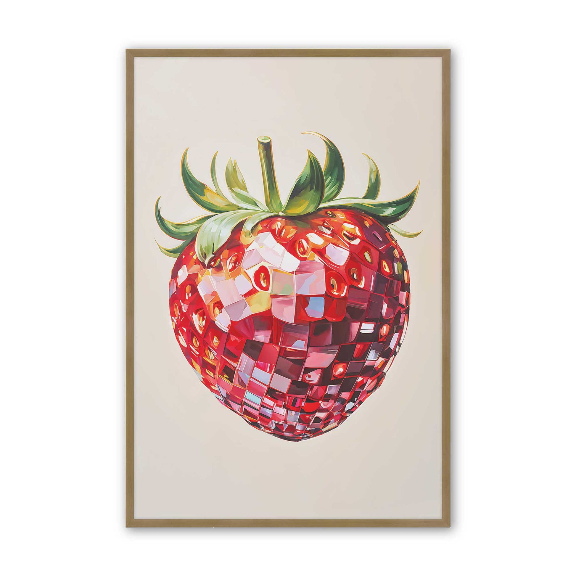 [Color:Brushed Gold], Picture of art in a Brushed Gold frame