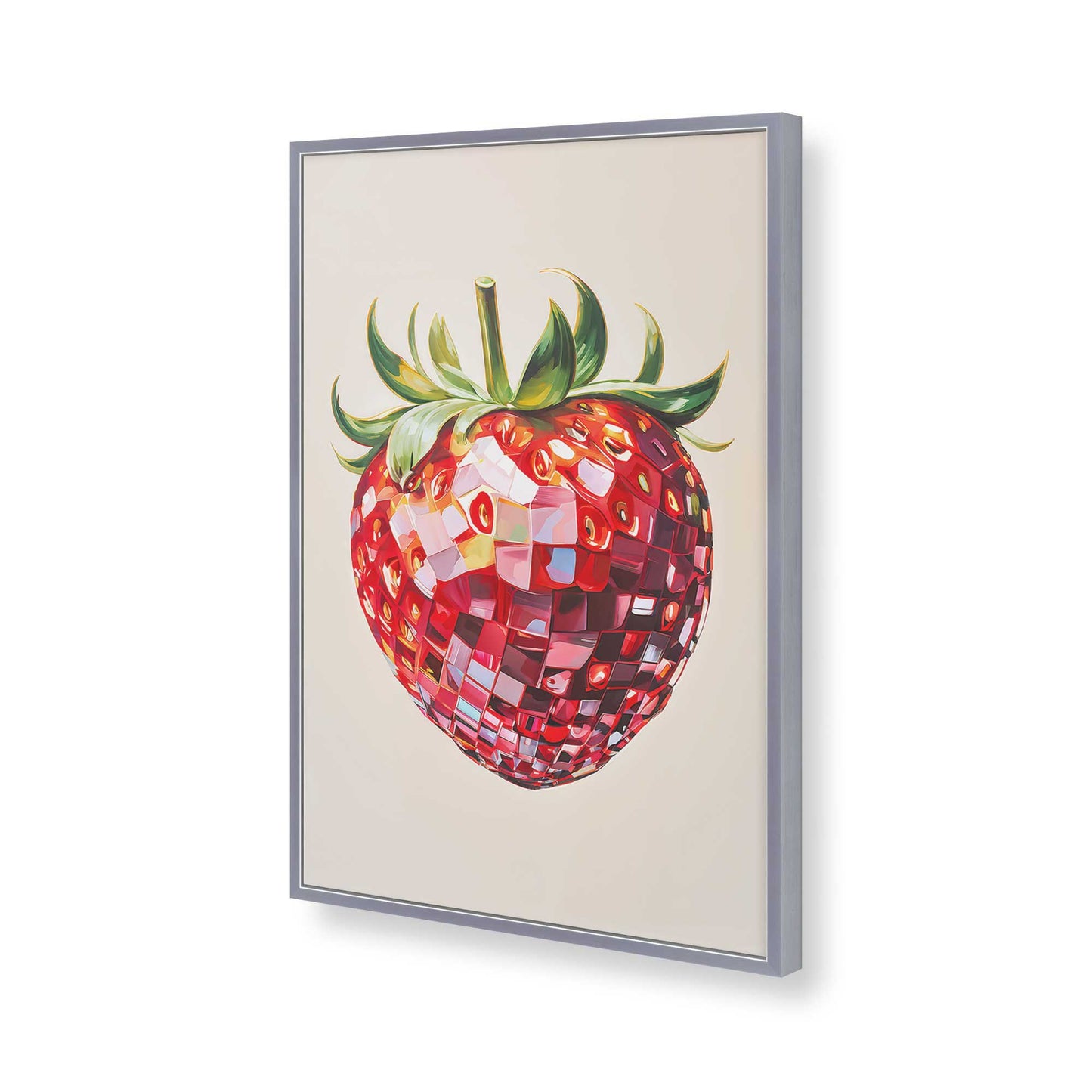 [Color:Polished Chrome], Picture of art in a Polished Chrome frame of the corner