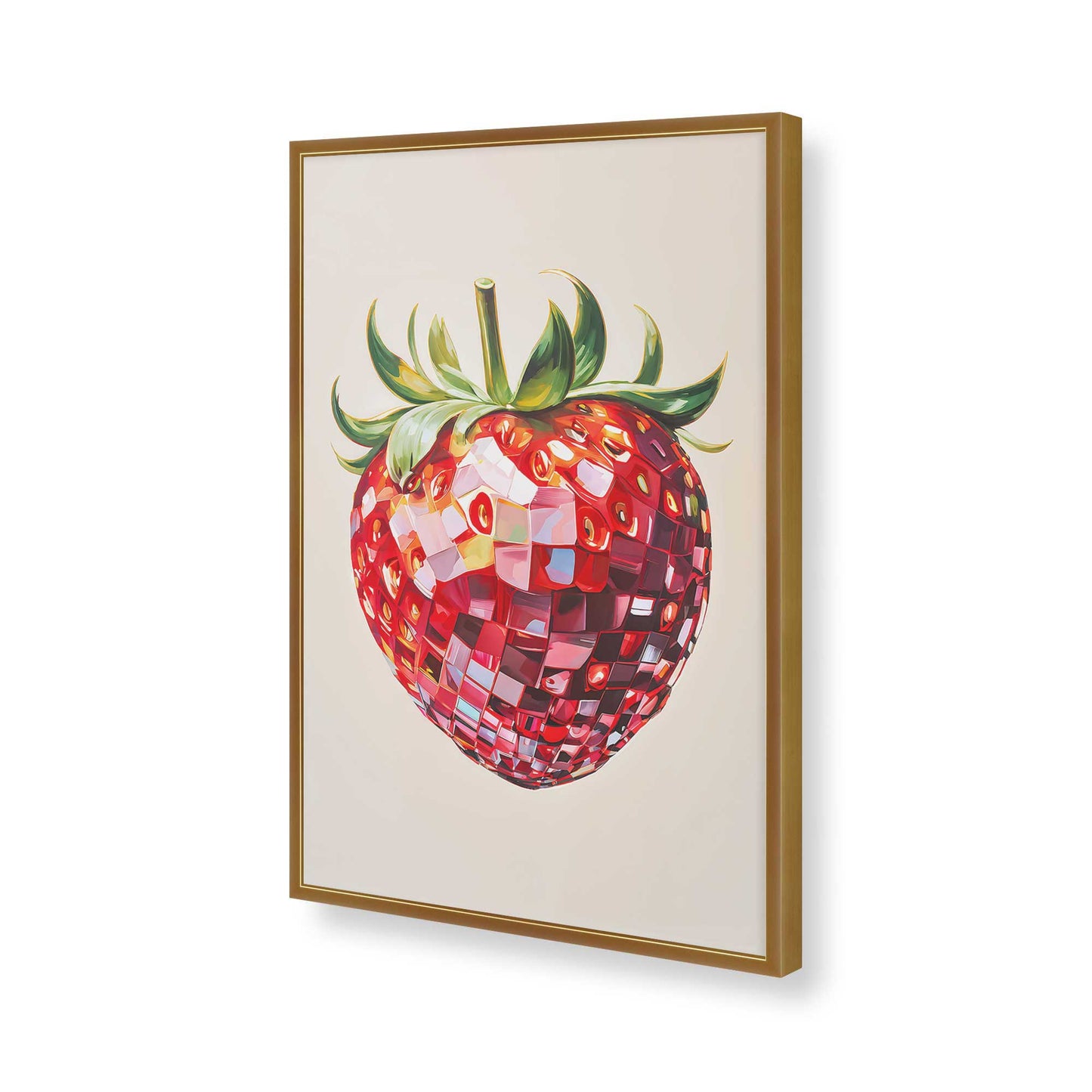 [Color:Polished Gold], Picture of art in a Polished Gold frame of the corner