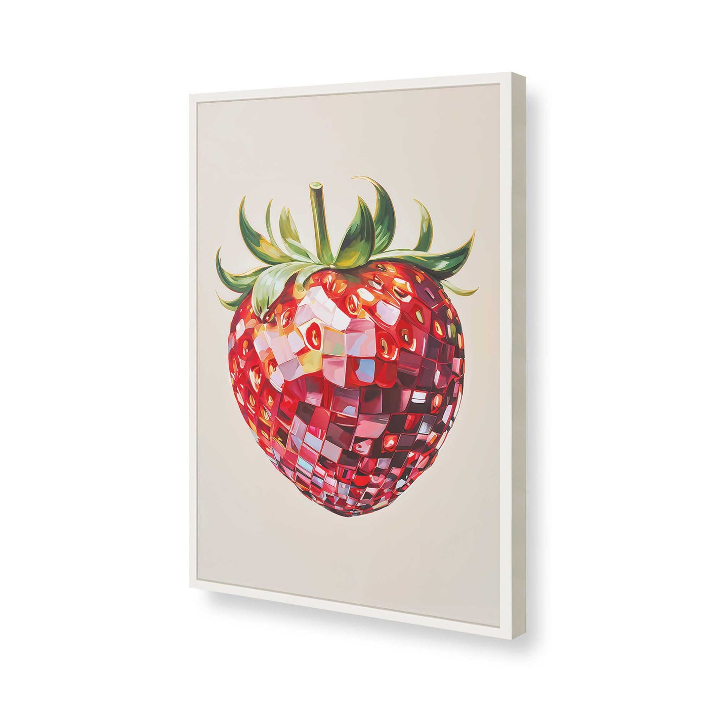 [Color:Opaque White], Picture of art in a Opaque White frame of the corner