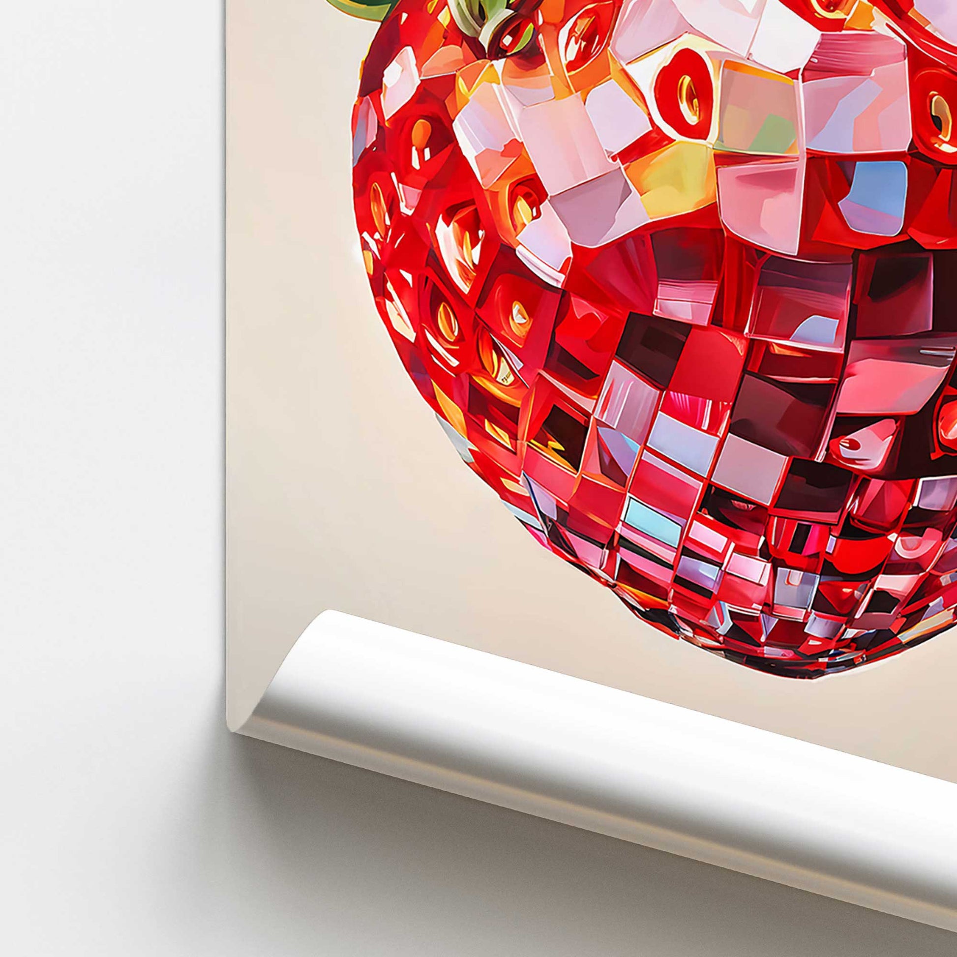 [color:Rolled Print], Picture of close up of art
