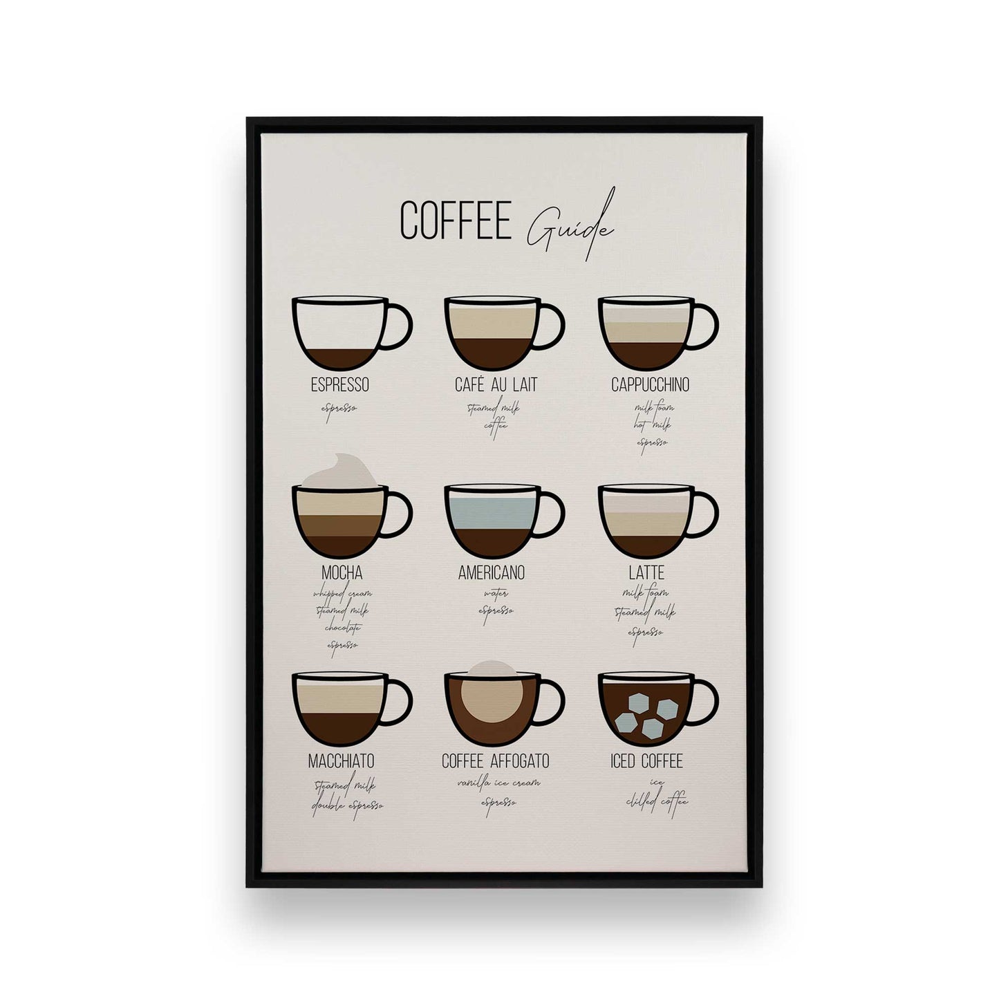 [Color:Satin Black], Picture of art in a Satin Black frame