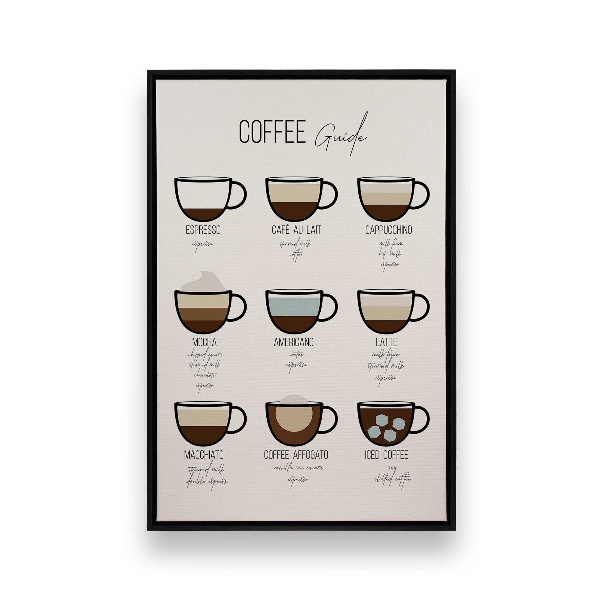 [Color:Satin Black], Picture of art in a Satin Black frame