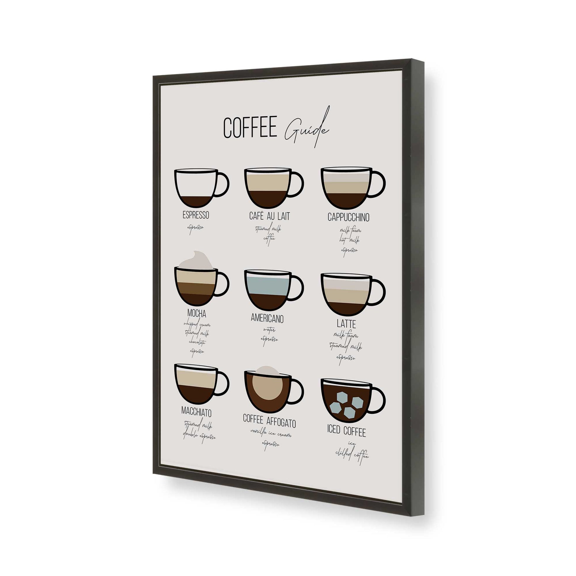 [Color:Satin Black], Picture of art in a Satin Black frame of the corner