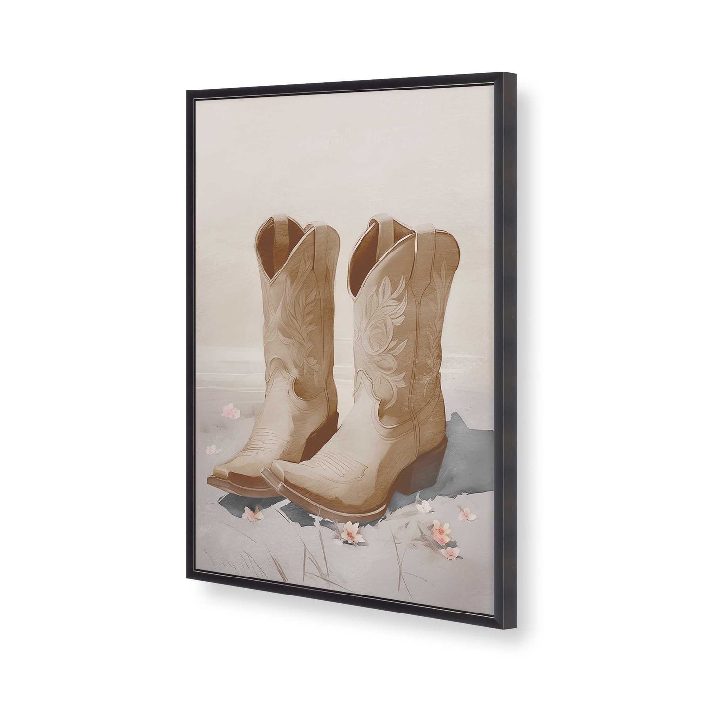 [Color:Weathered Zinc], Picture of art in a Weathered Zinc frame of the corner