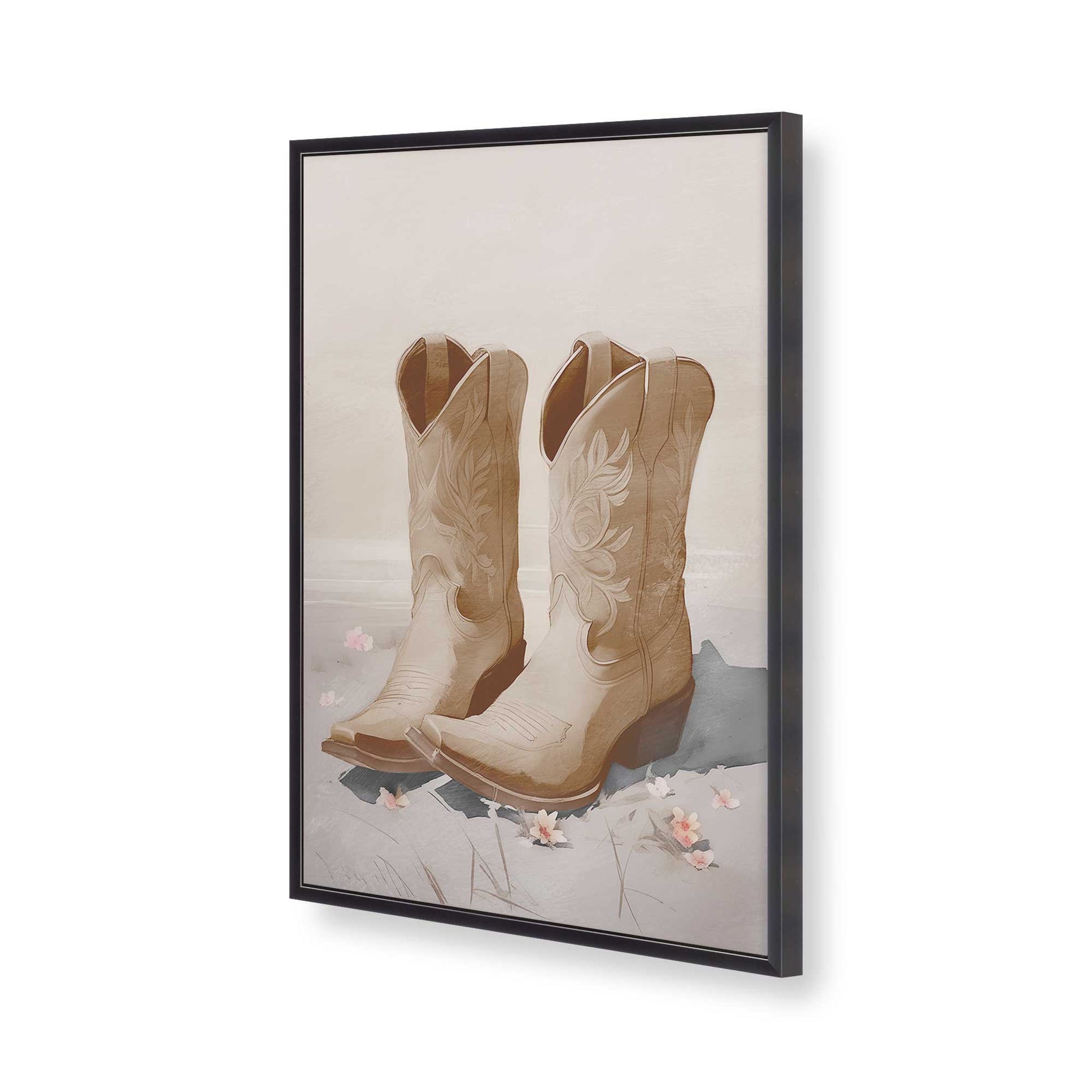 [Color:Weathered Zinc], Picture of art in a Weathered Zinc frame of the corner