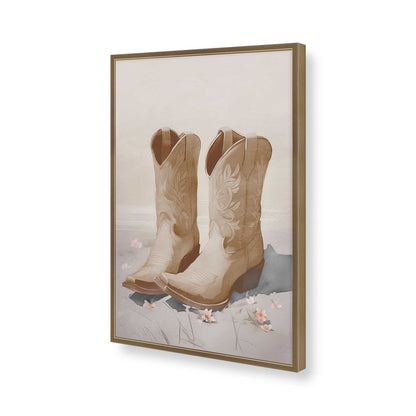 [Color:Brushed Gold], Picture of art in a Brushed Gold frame of the corner