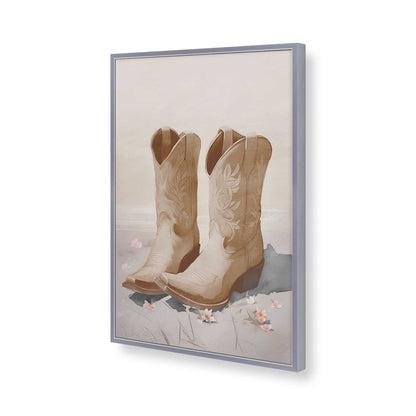 [Color:Polished Chrome], Picture of art in a Polished Chrome frame of the corner