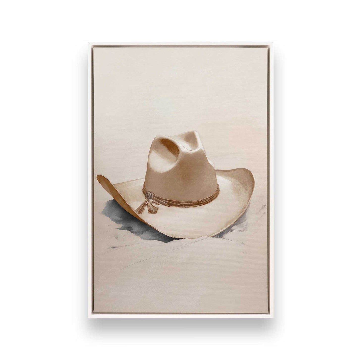 [Color:Opaque White], Picture of art in a White frame