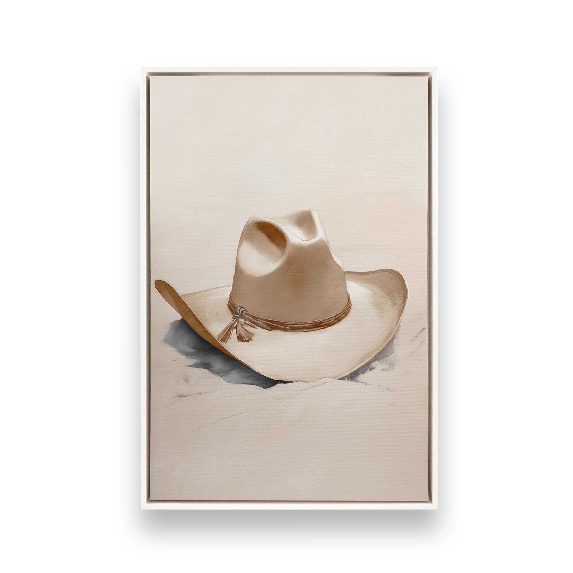[Color:Opaque White], Picture of art in a White frame