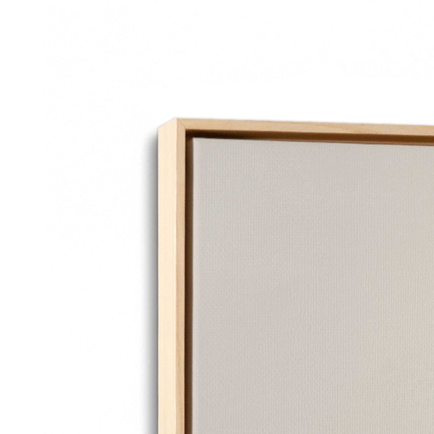 [Color:American Maple], Picture of art in a American Maple frame at an angle