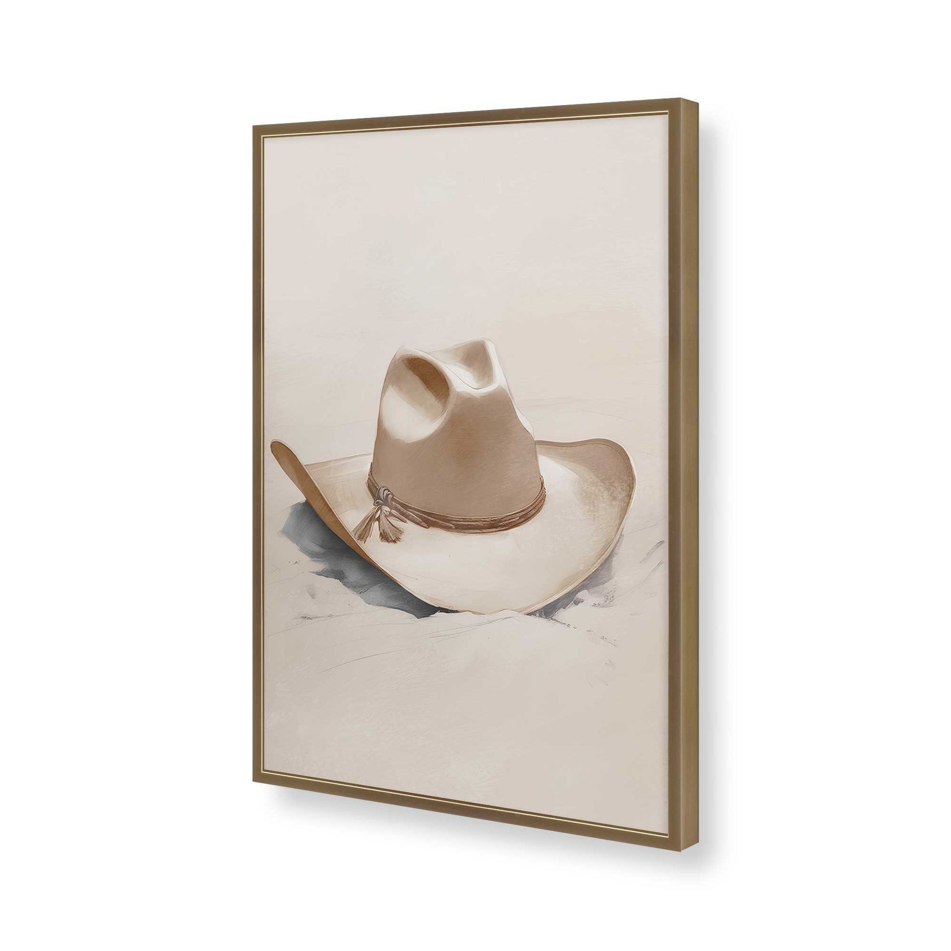 [Color:Brushed Gold], Picture of art in a Brushed Gold frame of the corner