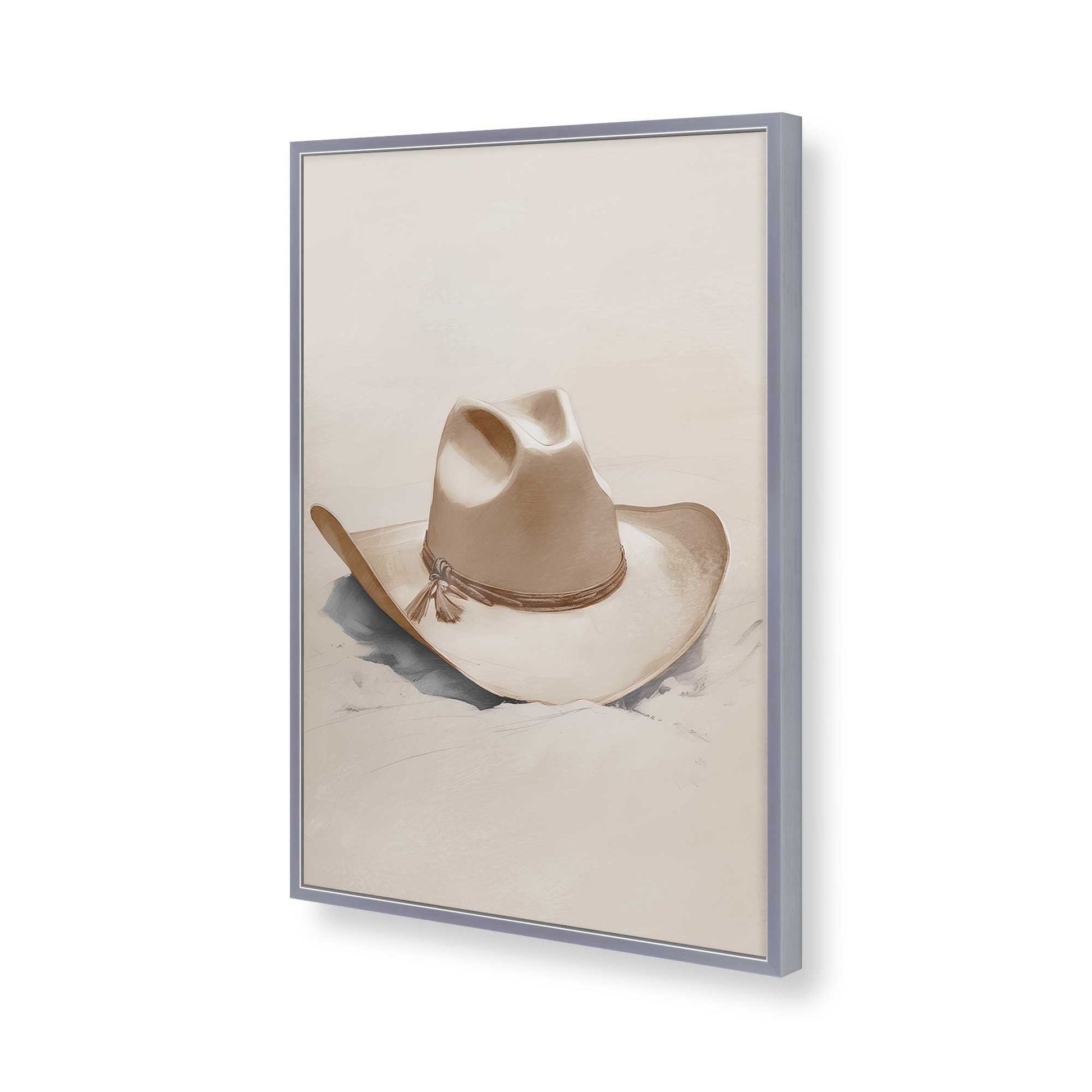 [Color:Polished Chrome], Picture of art in a Polished Chrome frame of the corner