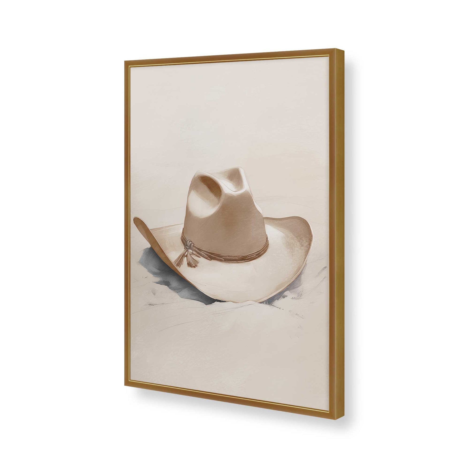 [Color:Polished Gold], Picture of art in a Polished Gold frame of the corner