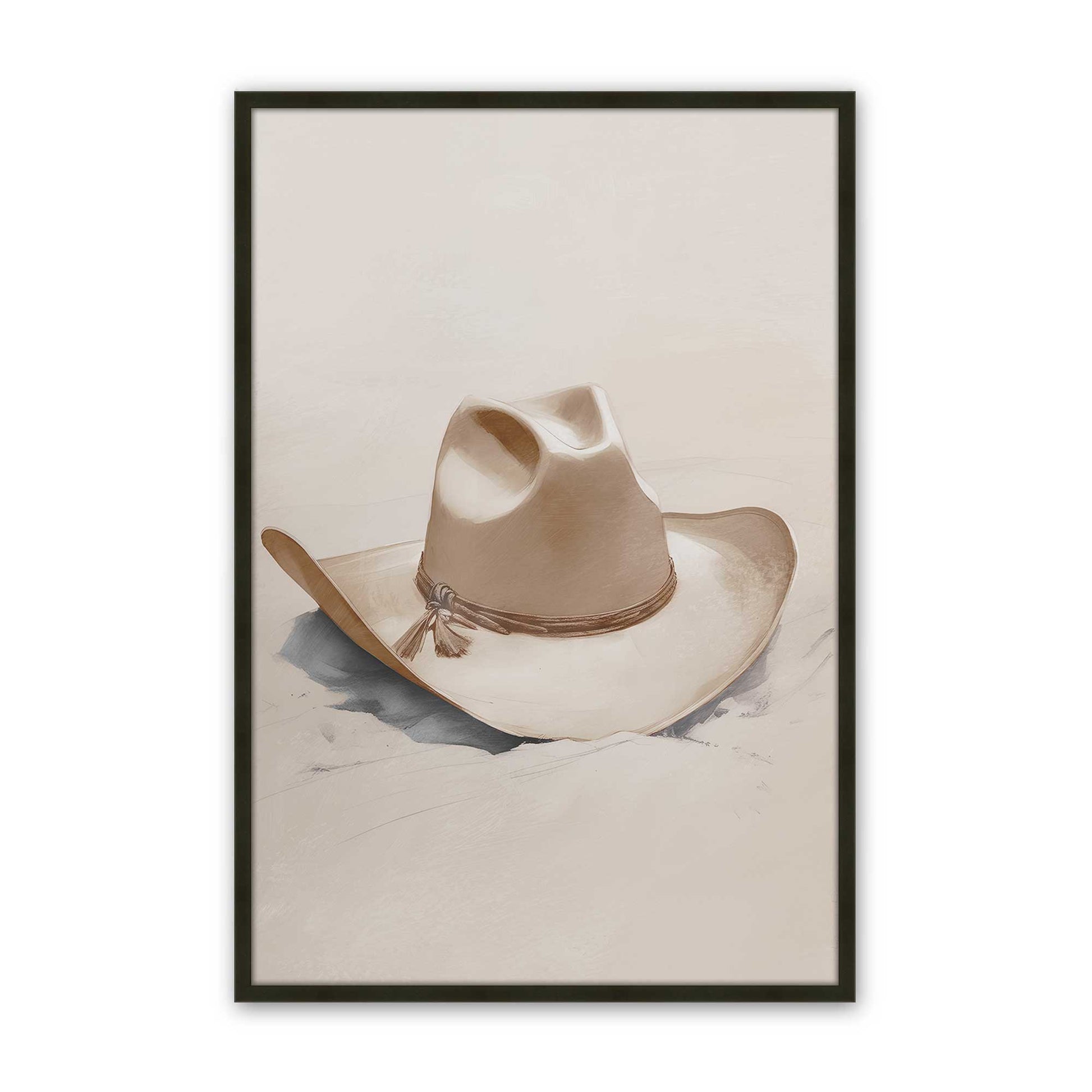 [Color:Satin Black], Picture of art in a Satin Black frame