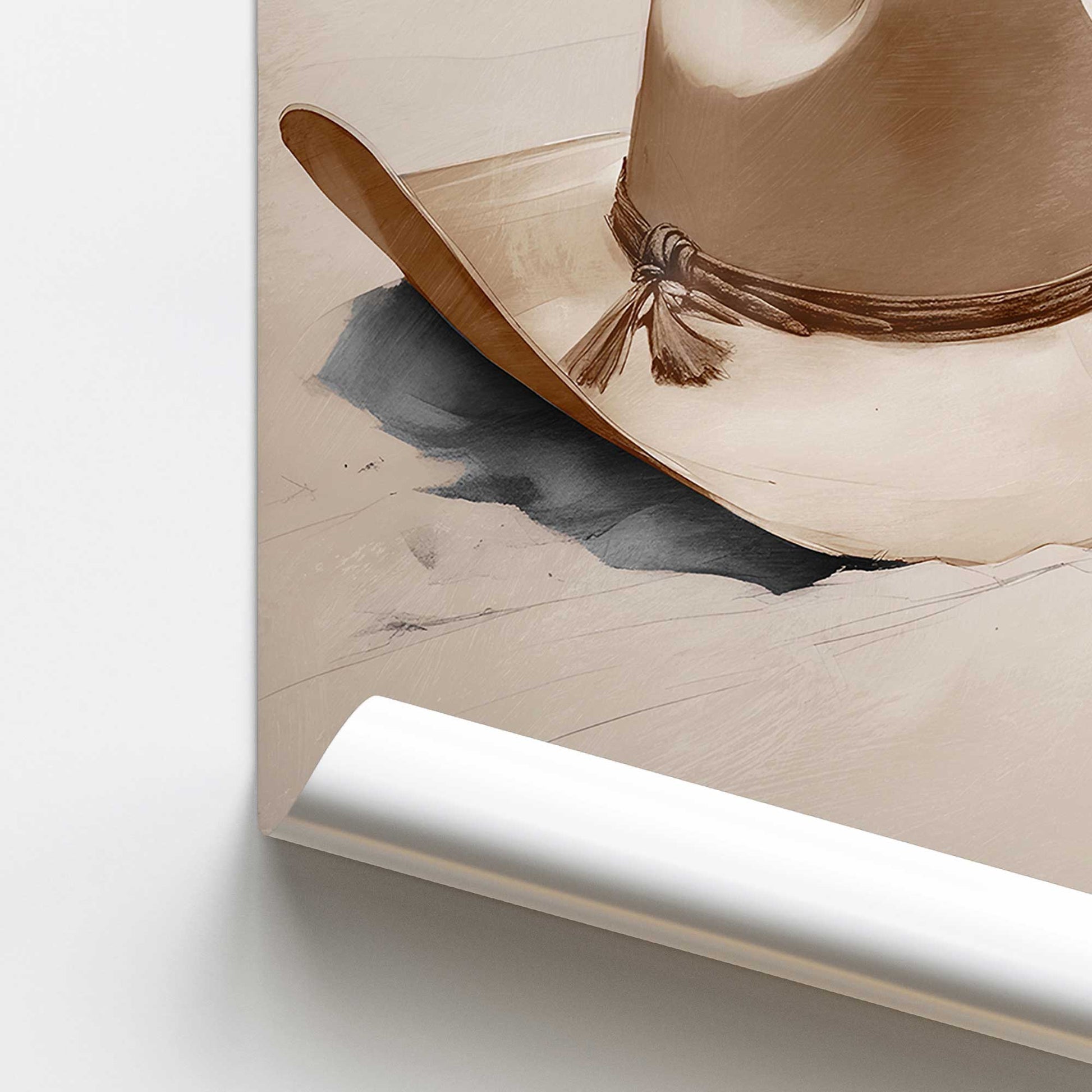 [color:Rolled Print], Picture of close up of art