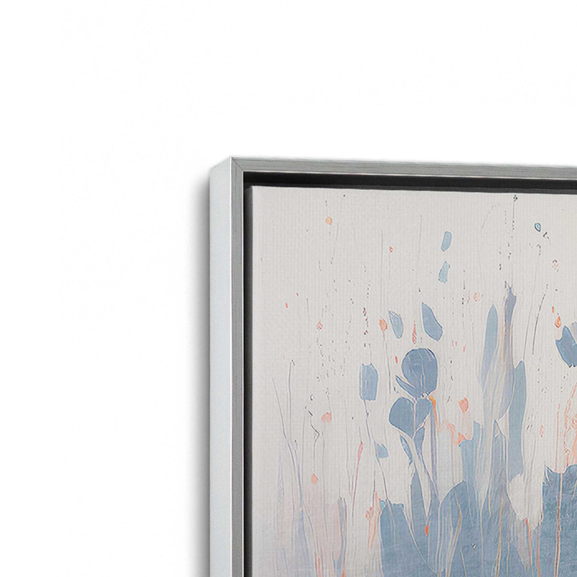 [Color:Polished Chrome], Picture of art in a Polished Chrome frame at an angle