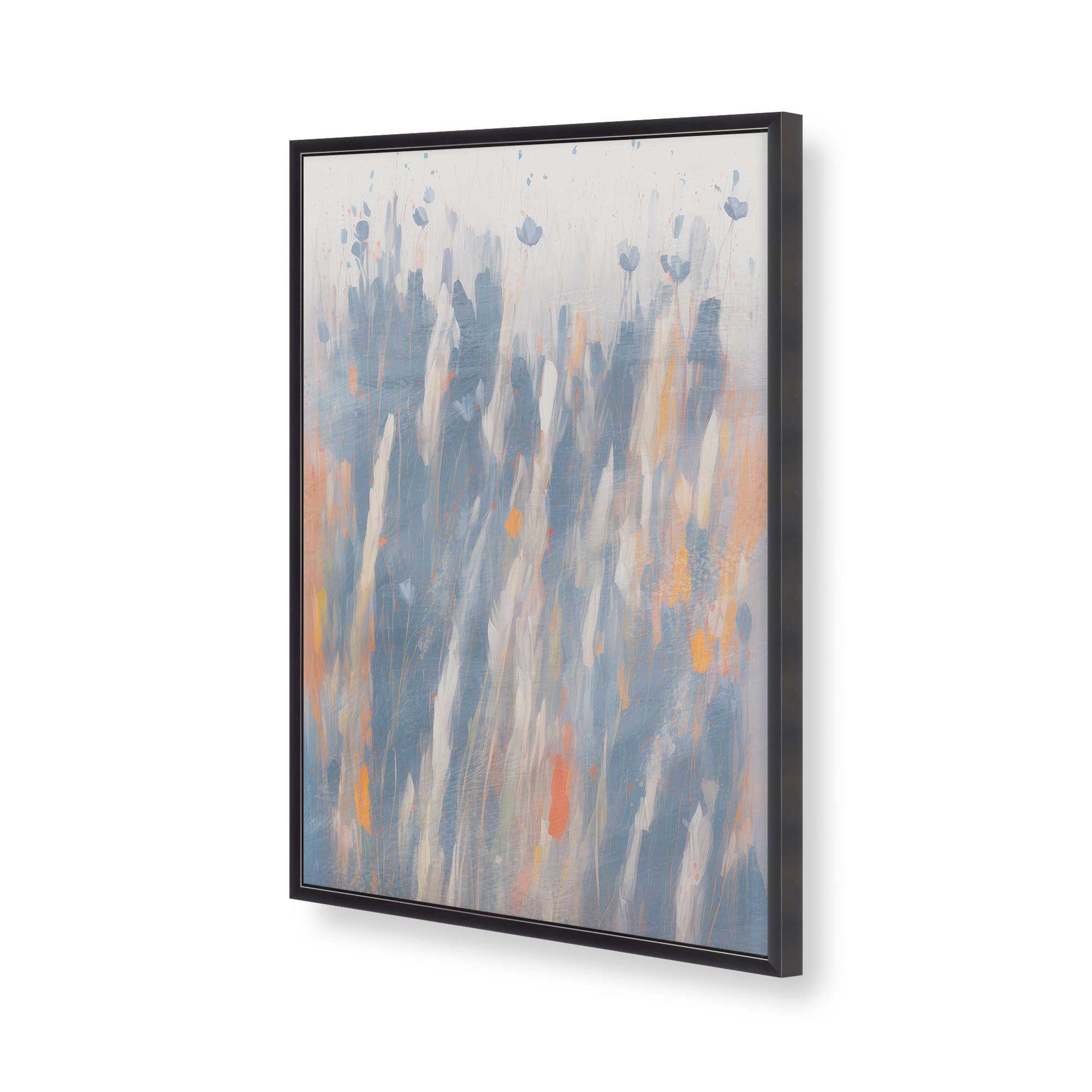 [Color:Weathered Zinc], Picture of art in a Weathered Zinc frame of the corner