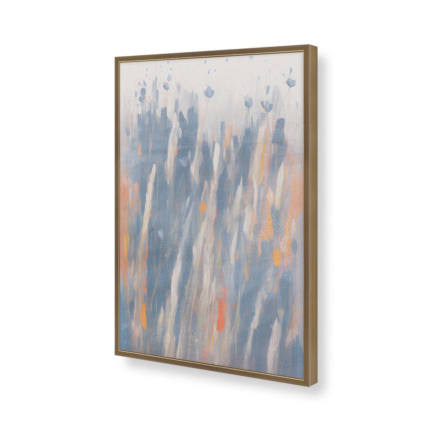 [Color:Brushed Gold], Picture of art in a Brushed Gold frame of the corner