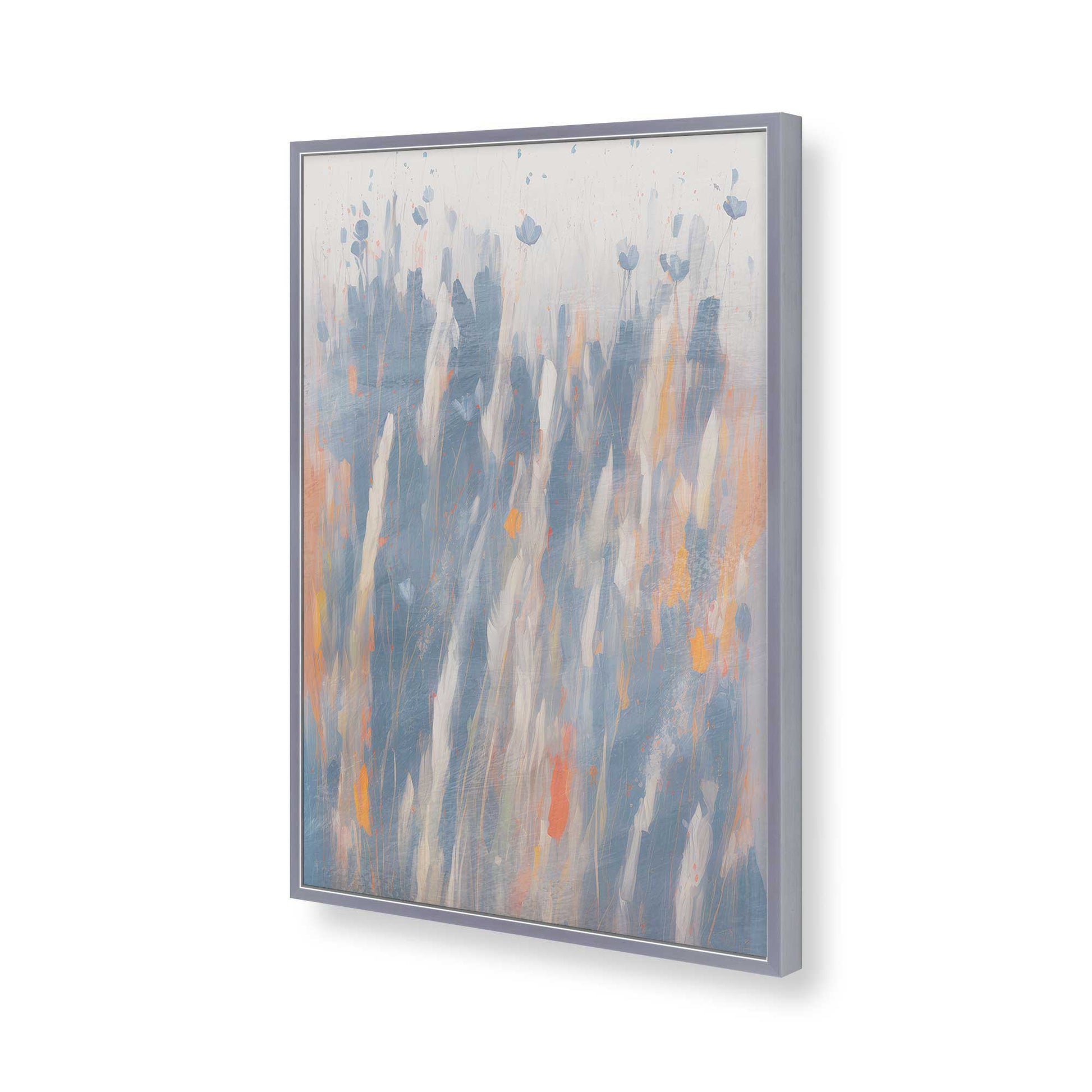[Color:Polished Chrome], Picture of art in a Polished Chrome frame of the corner