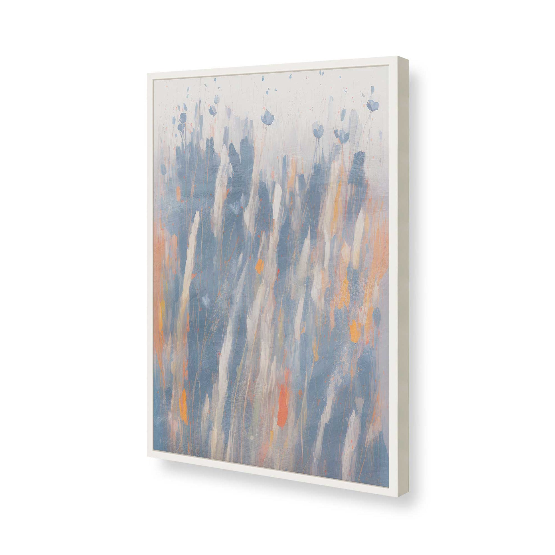 [Color:Opaque White], Picture of art in a Opaque White frame of the corner