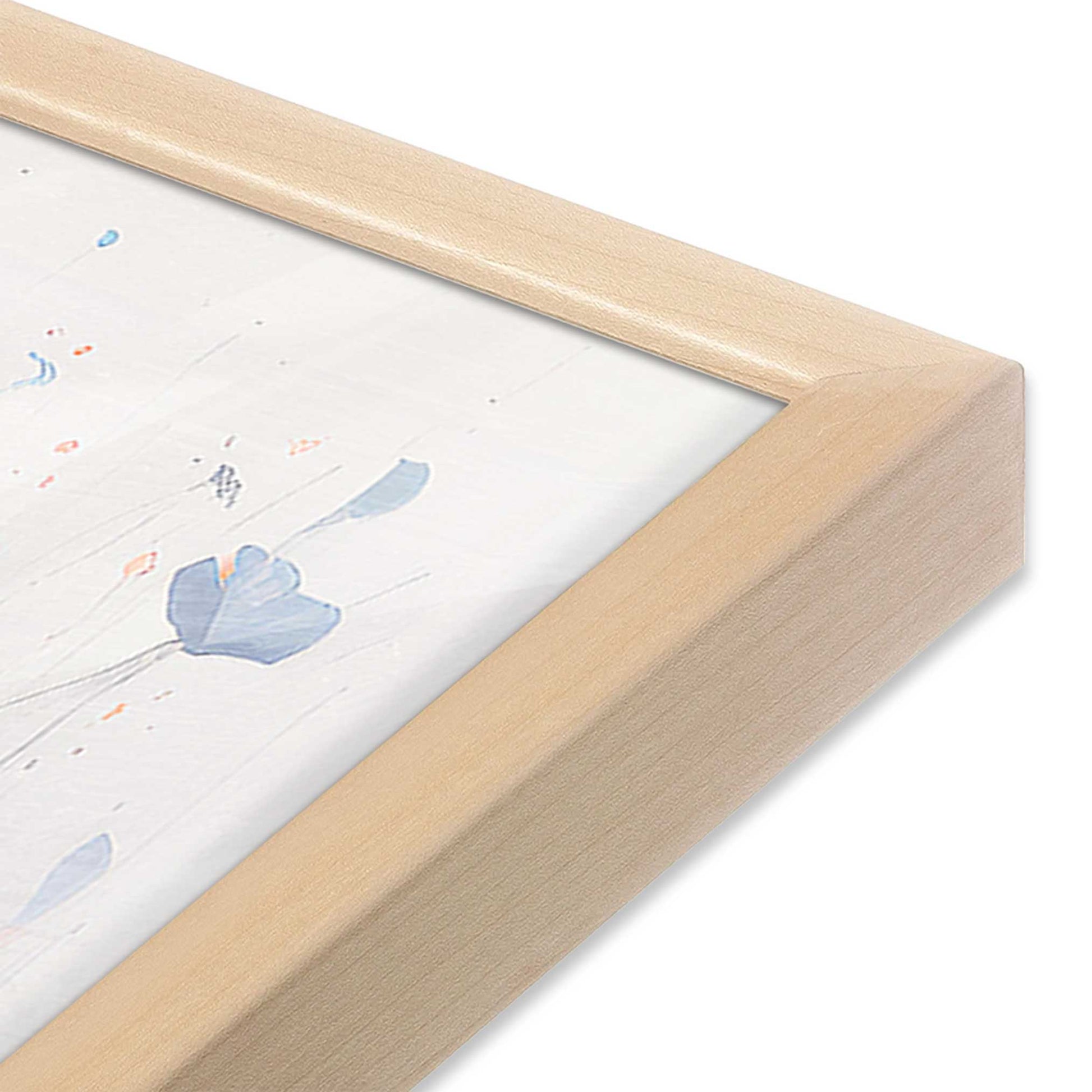 [Color:Raw Maple], Picture of art in a Raw Maple frame at an angle