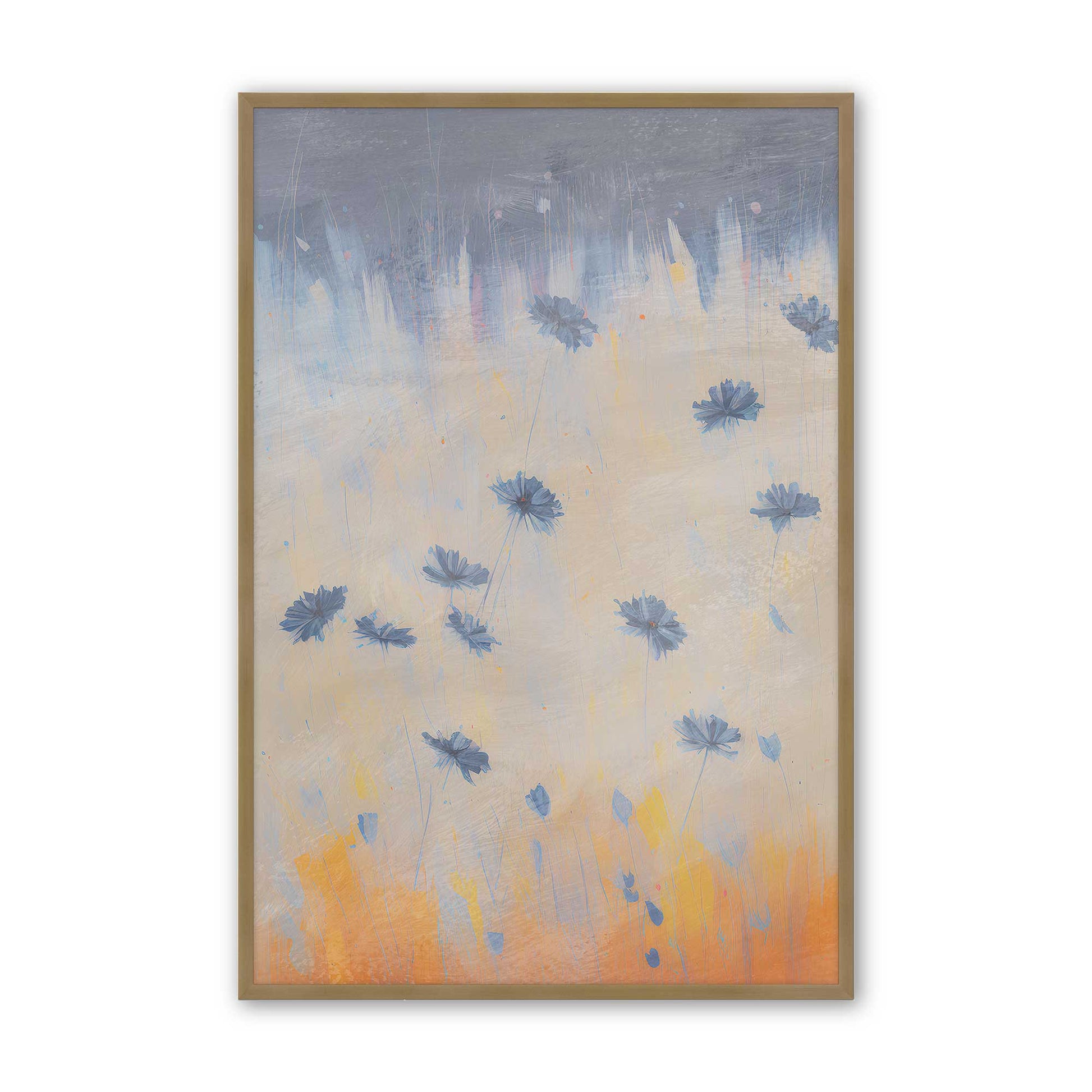 [Color:Brushed Gold], Picture of art in a Brushed Gold frame