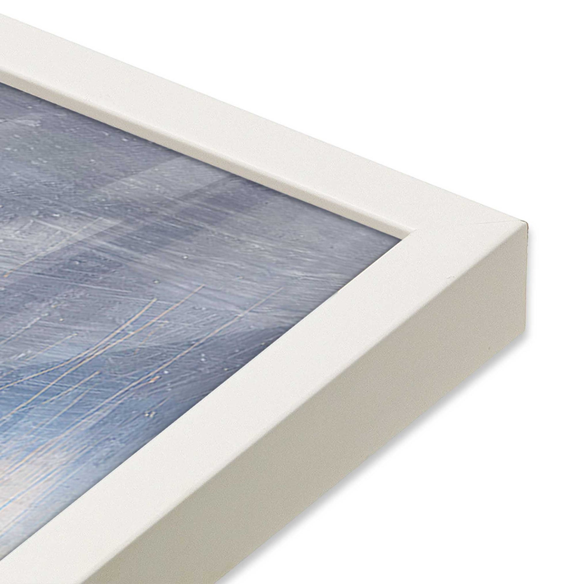 [Color:Opaque White], Picture of art in a Opaque White frame at an angle