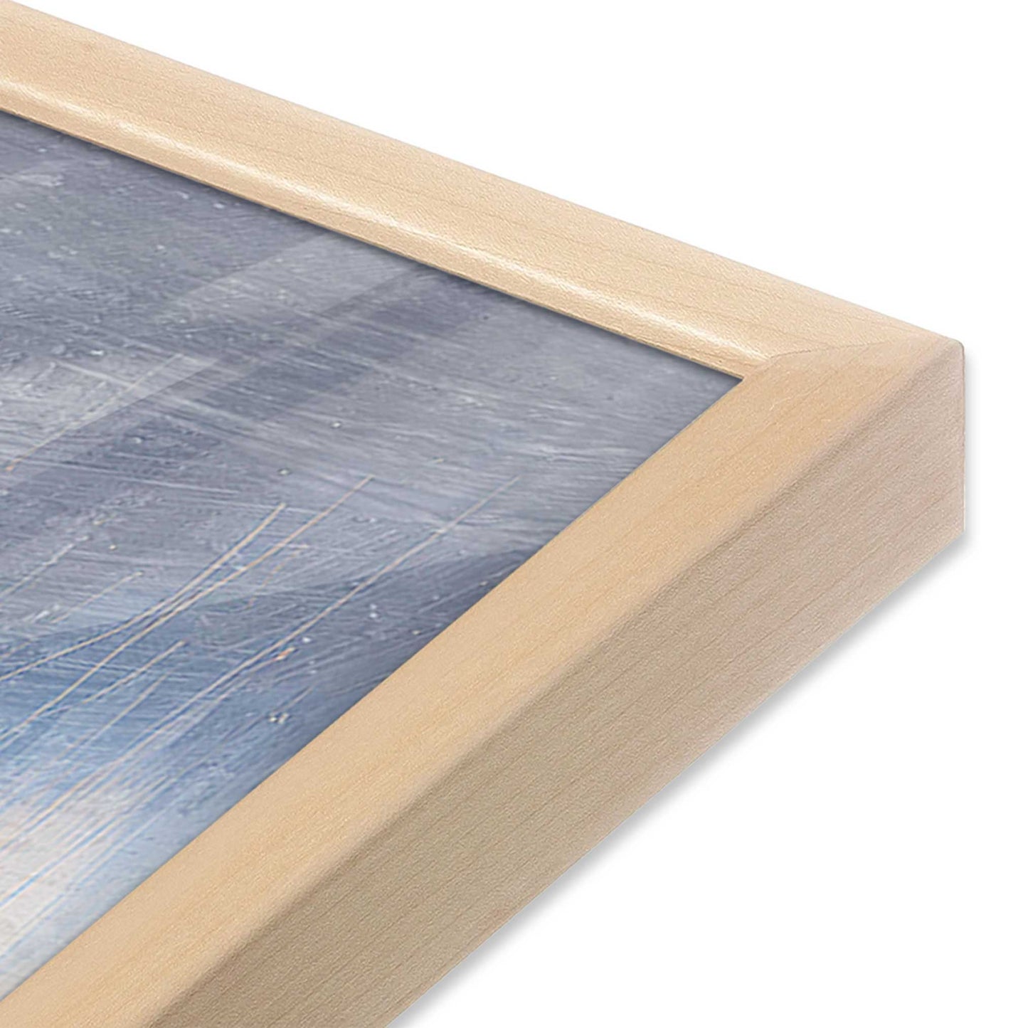 [Color:Raw Maple], Picture of art in a Raw Maple frame at an angle