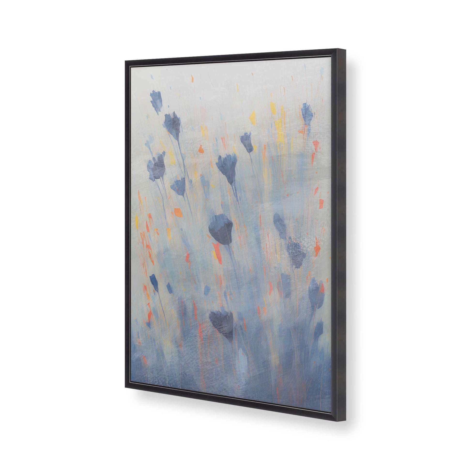 [Color:Weathered Zinc], Picture of art in a Weathered Zinc frame of the corner
