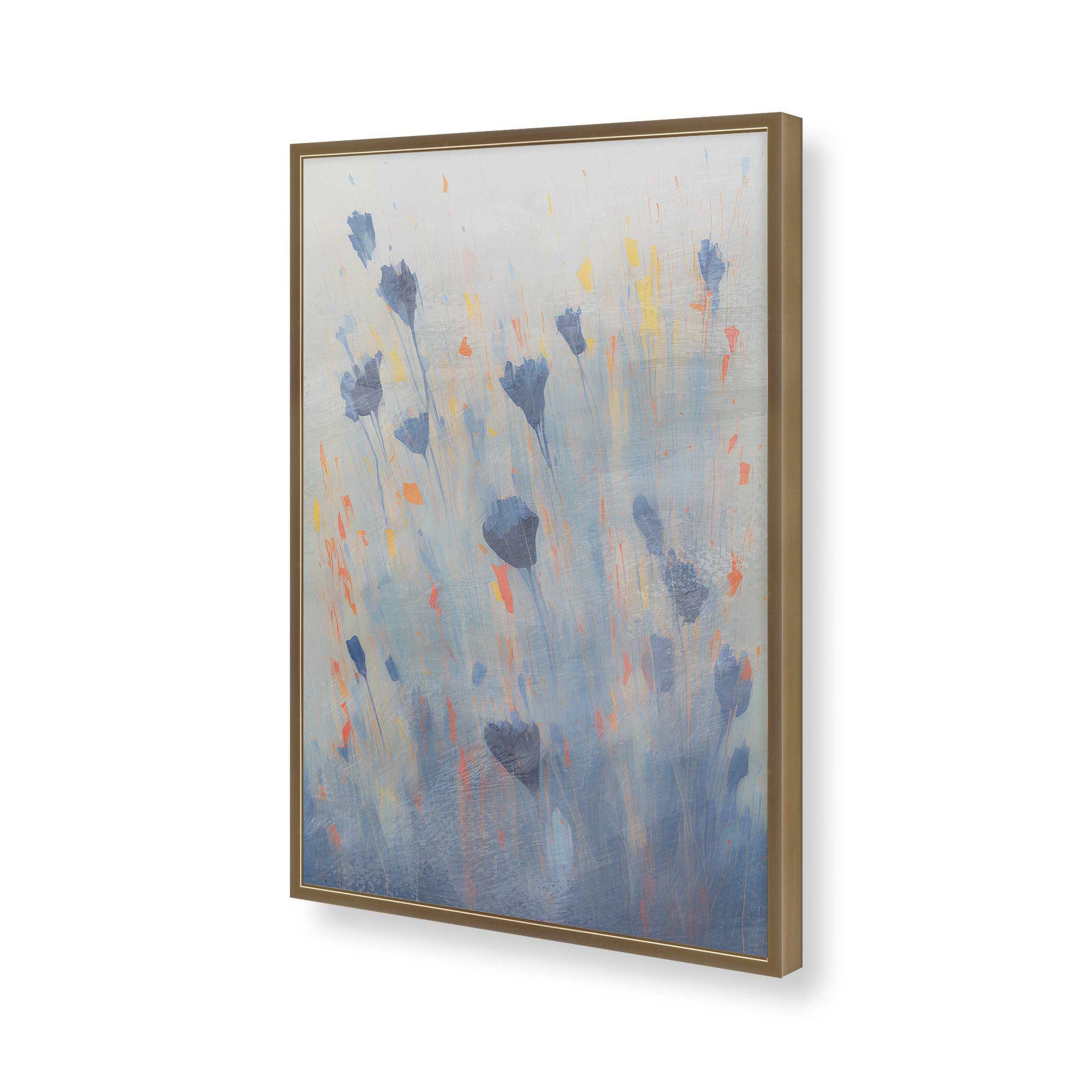 [Color:Brushed Gold], Picture of art in a Brushed Gold frame of the corner