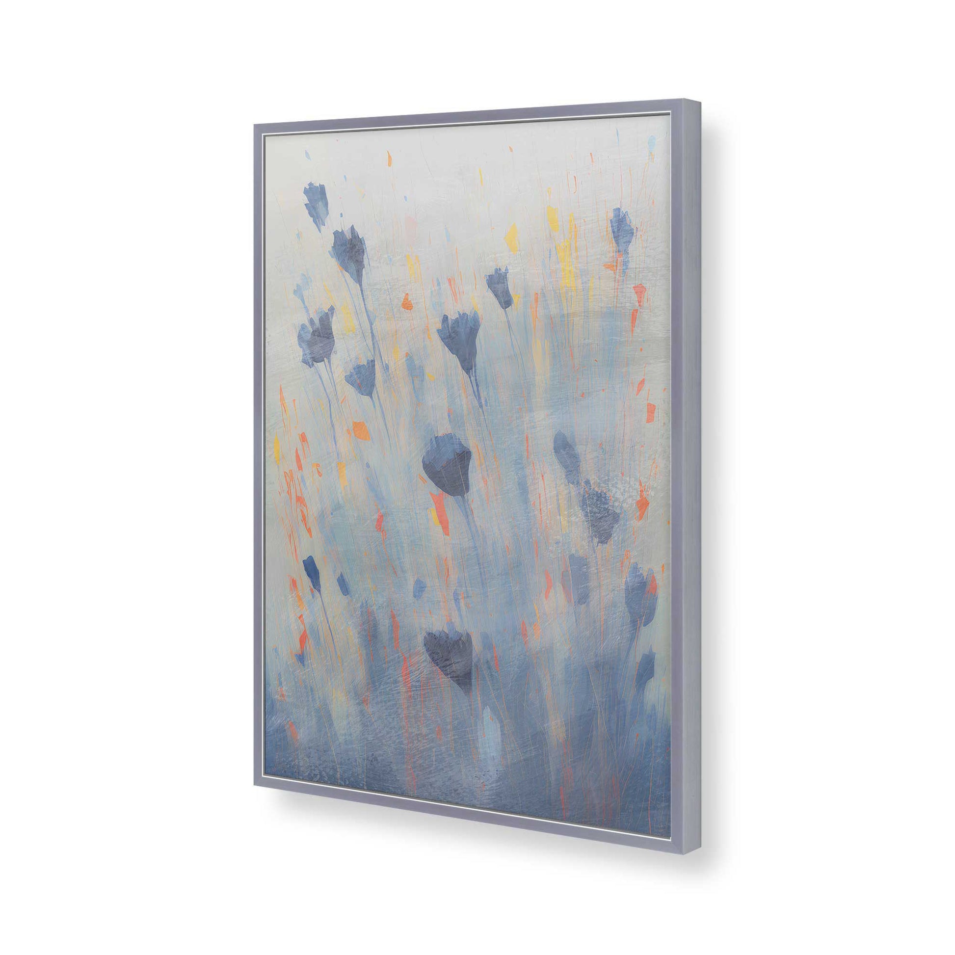 [Color:Polished Chrome], Picture of art in a Polished Chrome frame of the corner