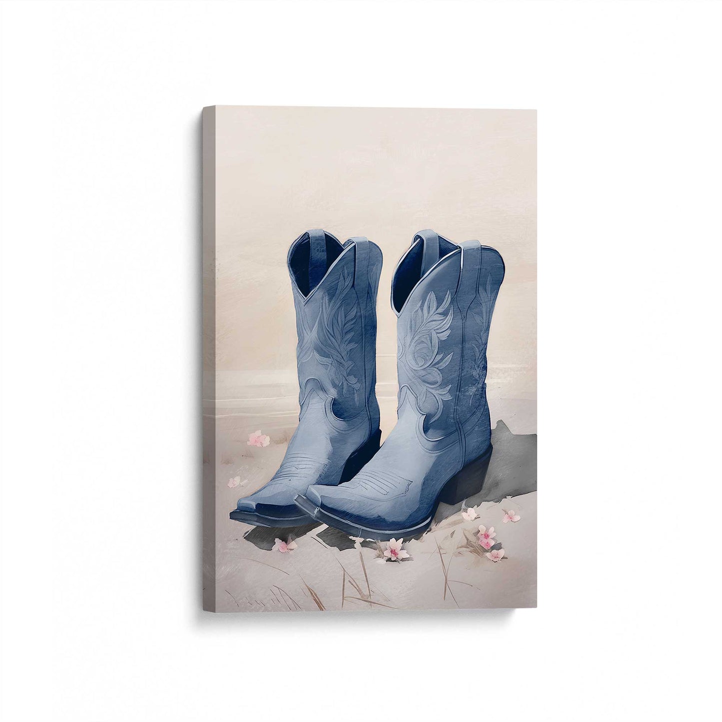[Color:Stretched Canvas], Picture of art at an angle