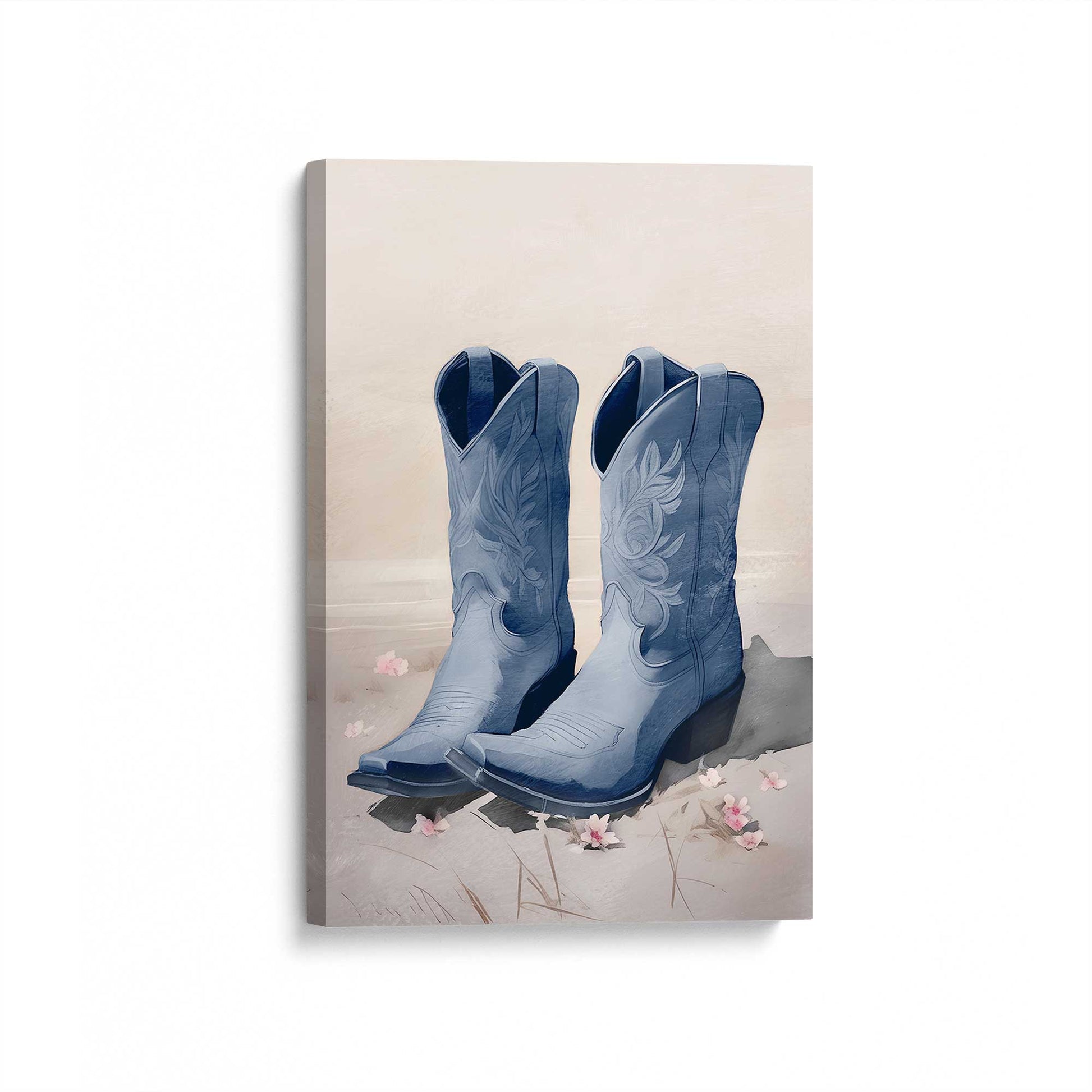 [Color:Stretched Canvas], Picture of art at an angle