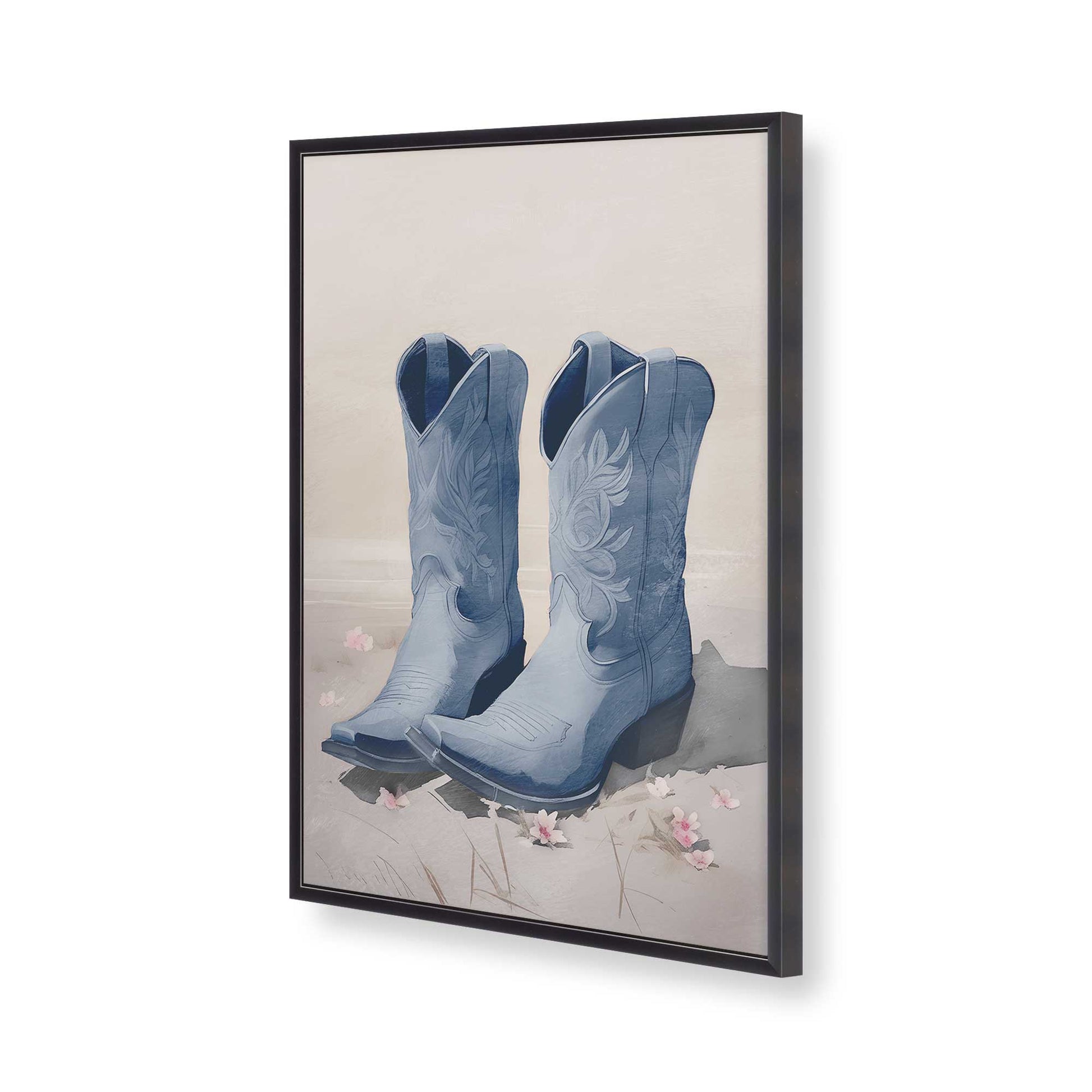 [Color:Weathered Zinc], Picture of art in a Weathered Zinc frame of the corner