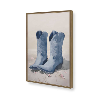 [Color:Brushed Gold], Picture of art in a Brushed Gold frame of the corner