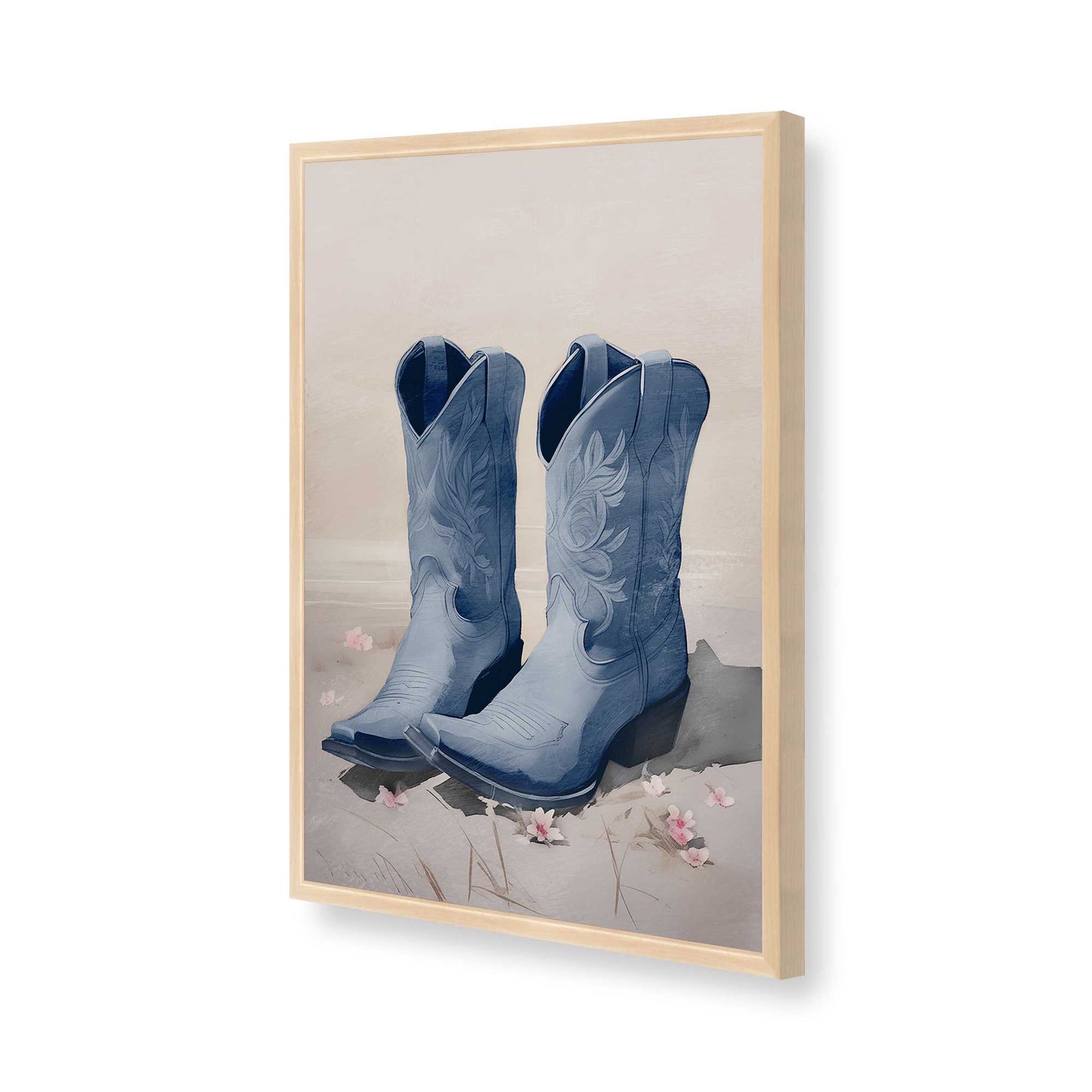 [Color:Raw Maple], Picture of art in a Raw Maple frame of the corner
