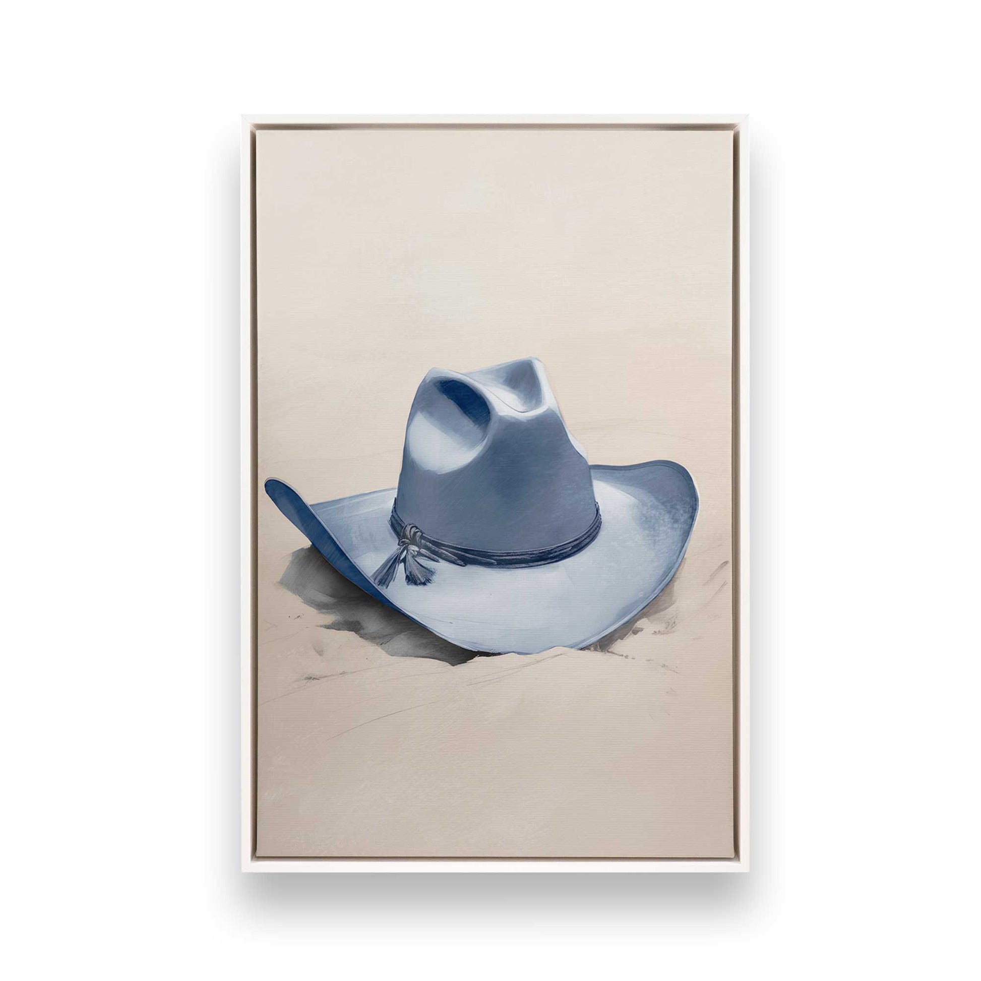 [Color:Opaque White], Picture of art in a White frame