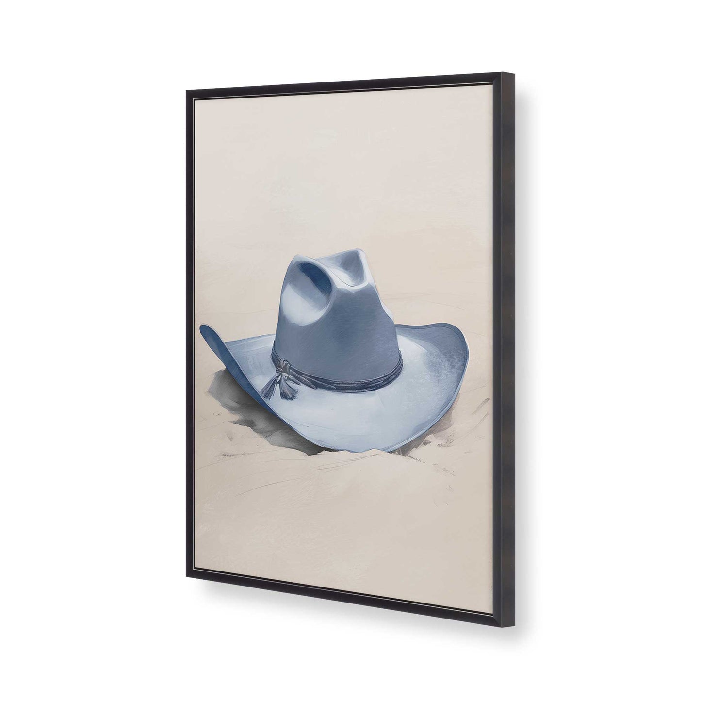 [Color:Weathered Zinc], Picture of art in a Weathered Zinc frame of the corner