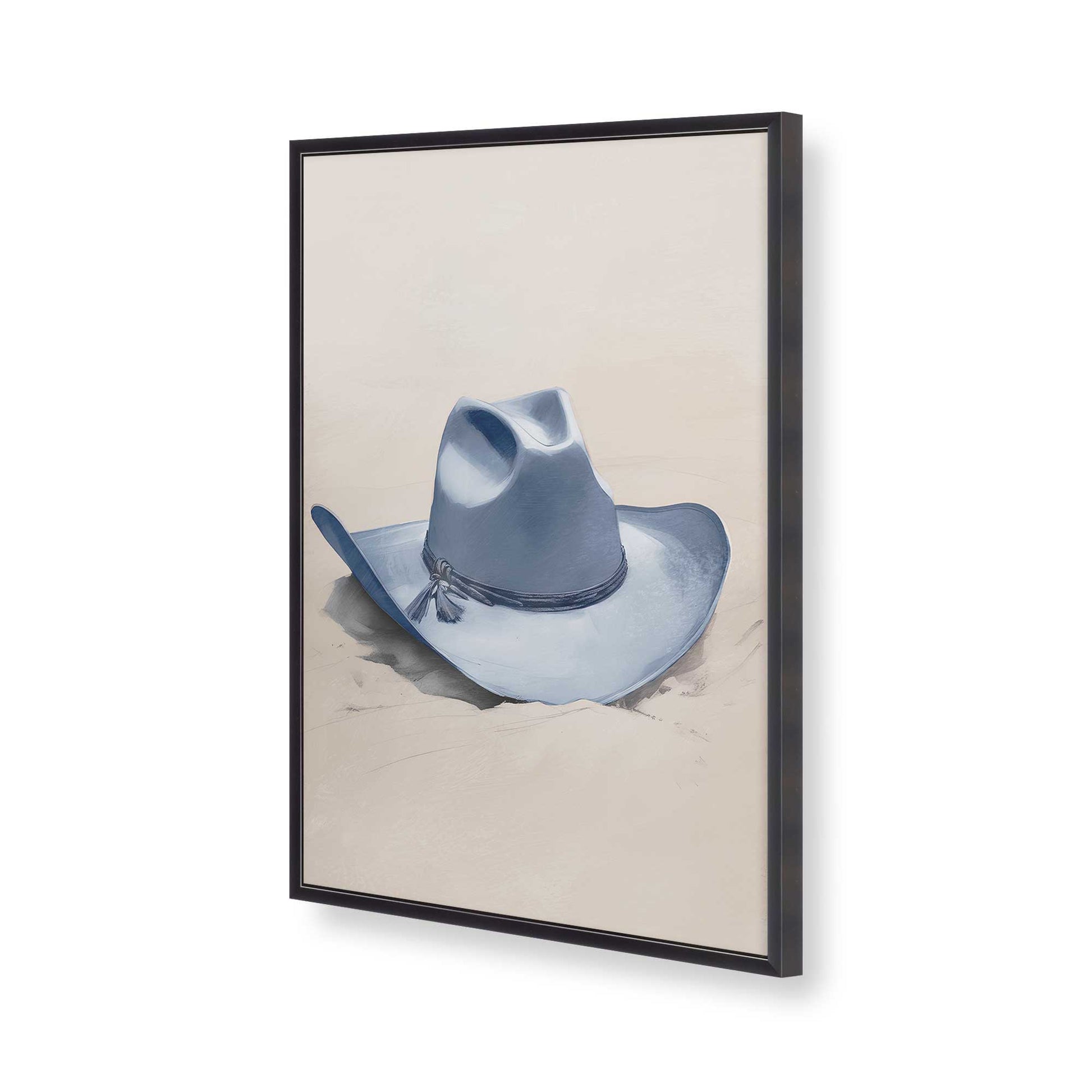 [Color:Weathered Zinc], Picture of art in a Weathered Zinc frame of the corner