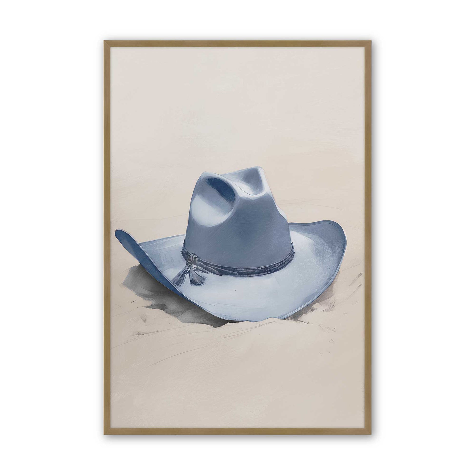 [Color:Brushed Gold], Picture of art in a Brushed Gold frame