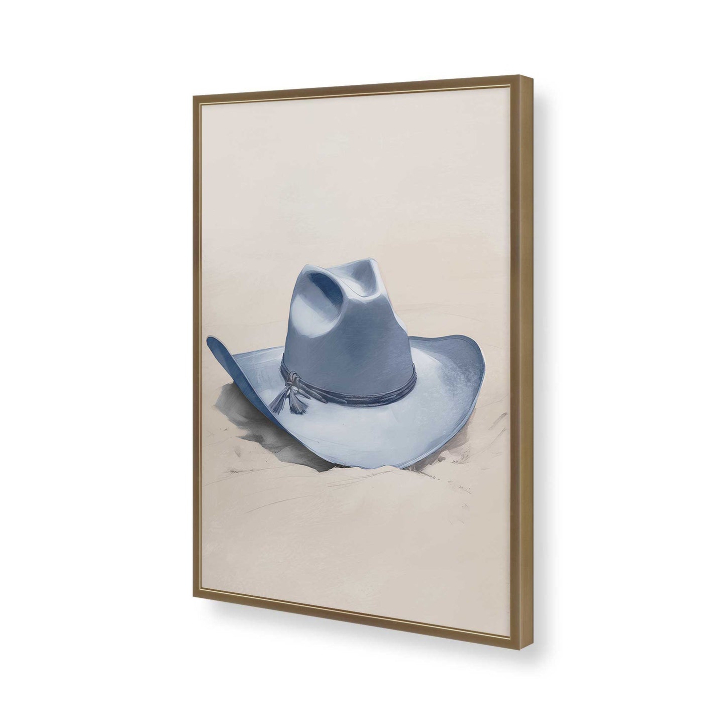 [Color:Brushed Gold], Picture of art in a Brushed Gold frame of the corner