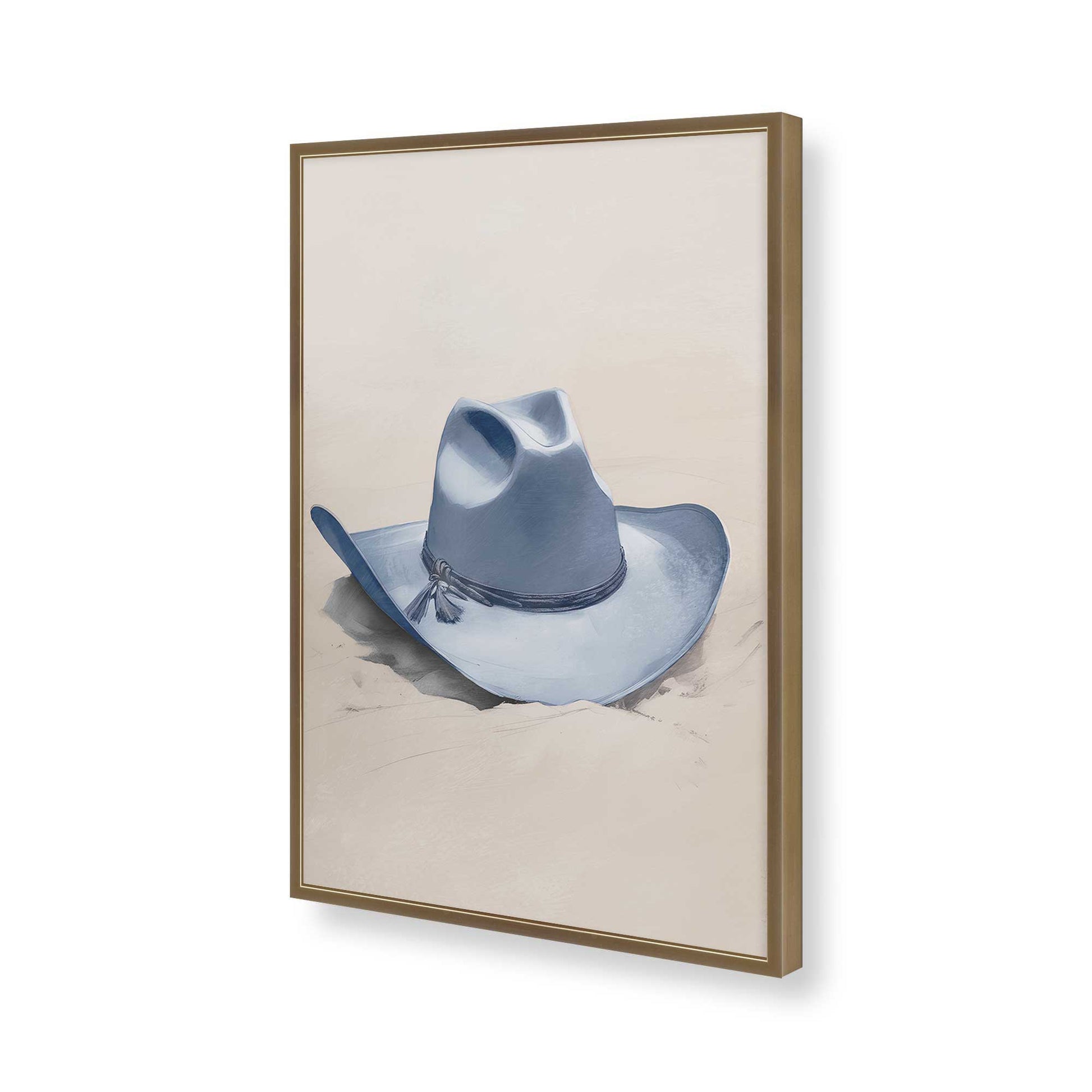 [Color:Brushed Gold], Picture of art in a Brushed Gold frame of the corner