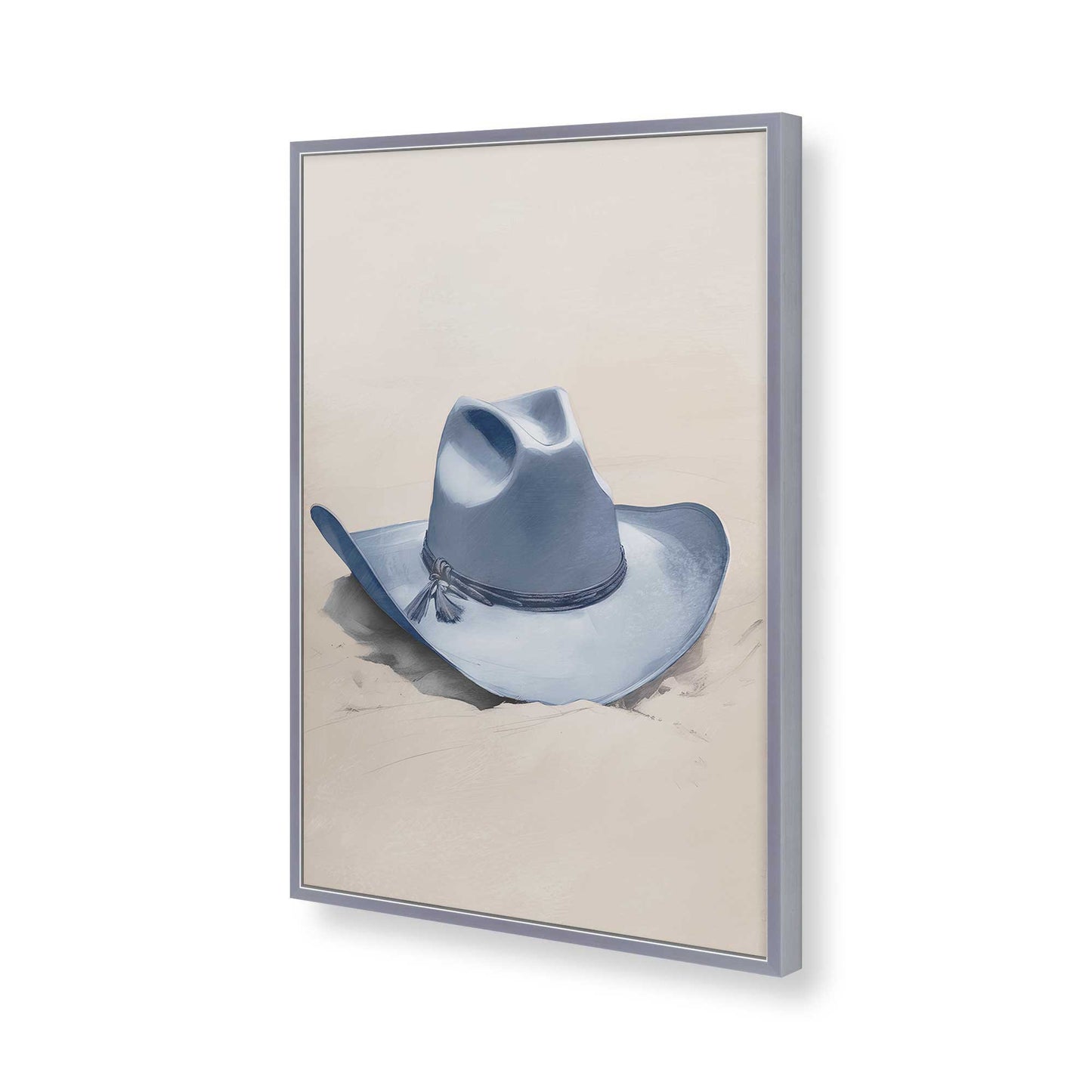 [Color:Polished Chrome], Picture of art in a Polished Chrome frame of the corner