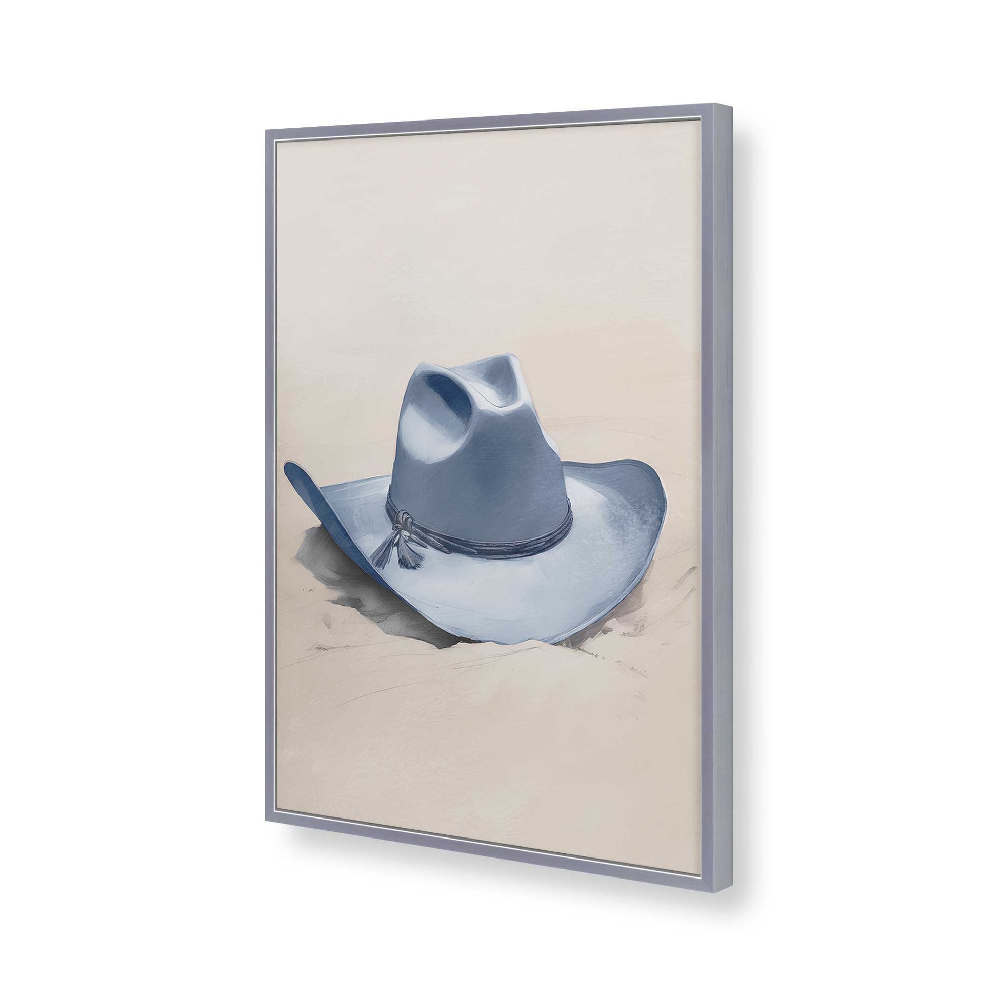 [Color:Polished Chrome], Picture of art in a Polished Chrome frame of the corner