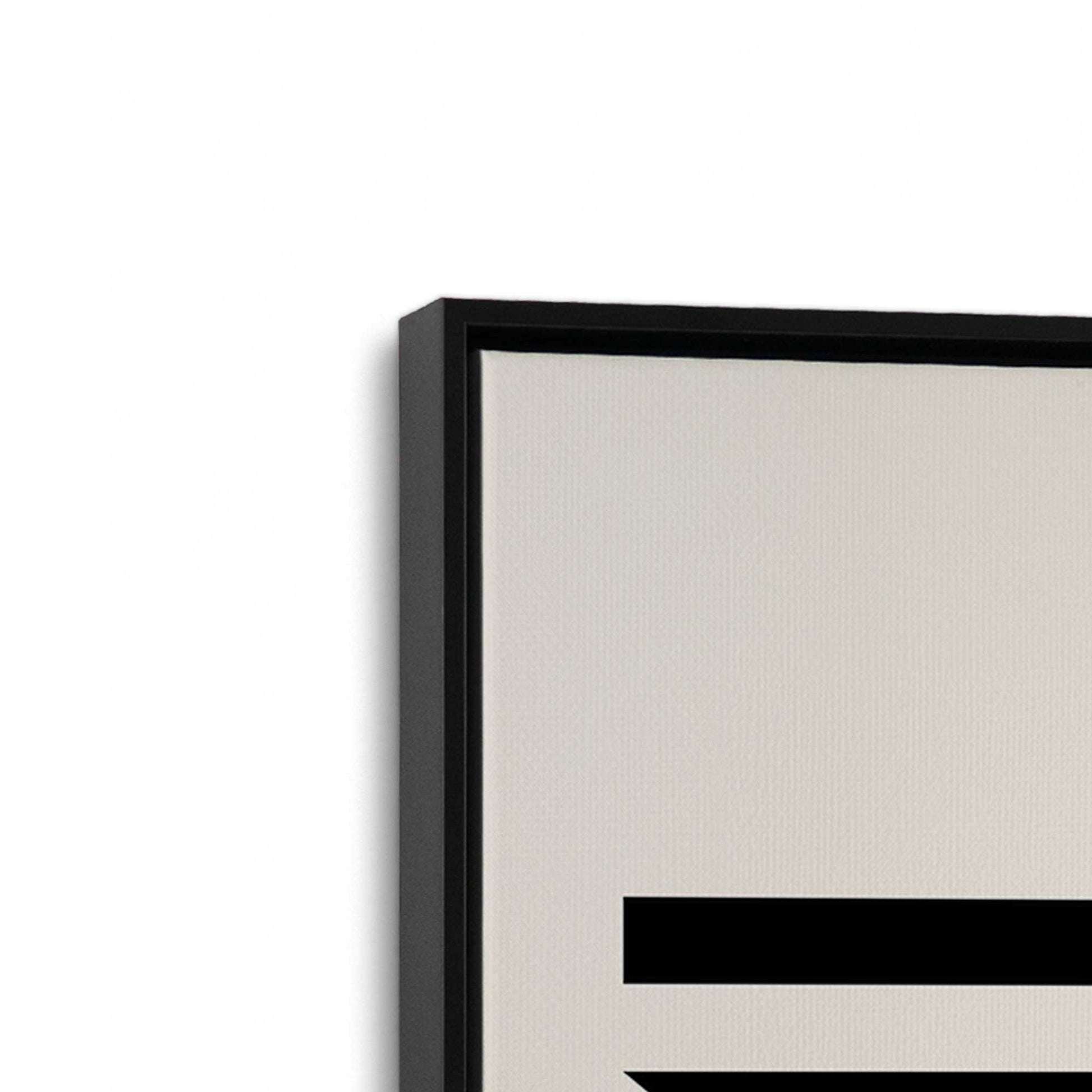 [Color:Satin Black], Picture of art in a Satin Black frame at an angle