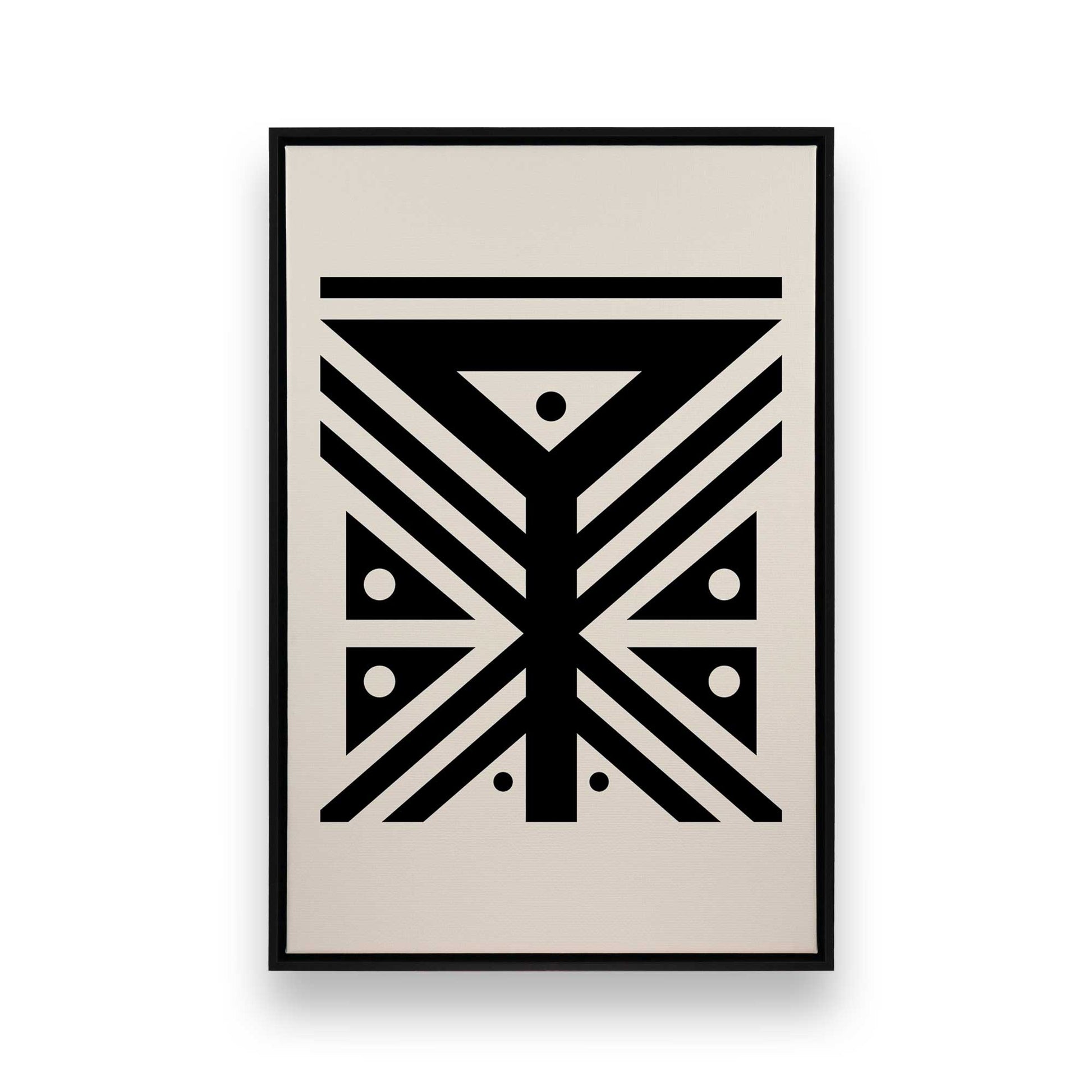 [Color:Satin Black], Picture of art in a Satin Black frame